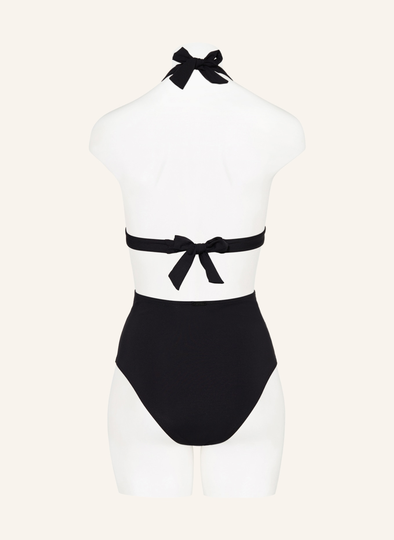 MARYAN MEHLHORN Halter neck bikini top SOFTLINE, Color: BLACK (Image 3)