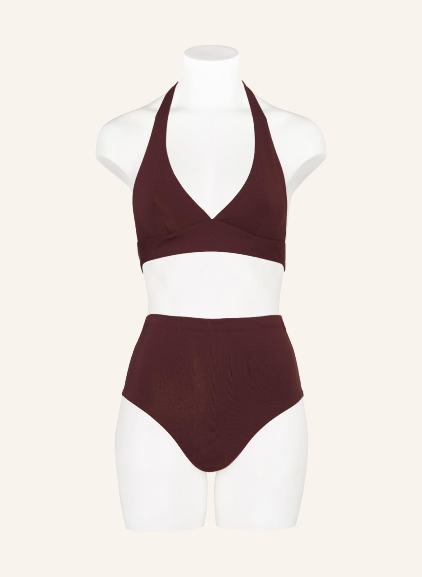 MARYAN MEHLHORN High-Waist-Bikini-Hose SOFTLINE, Farbe: DUNKELBRAUN (Bild 2)
