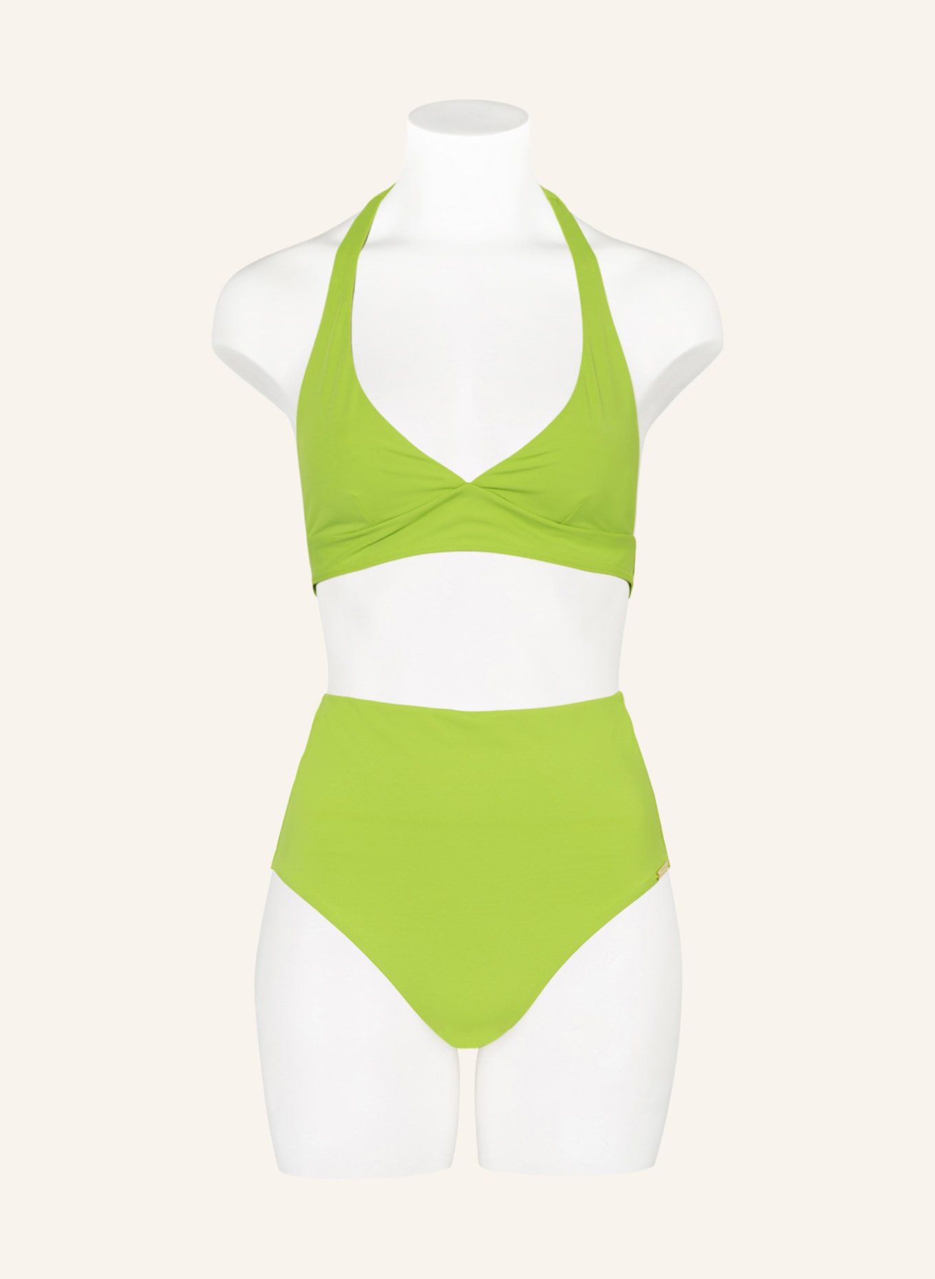 MARYAN MEHLHORN High-Waist-Bikini-Hose SOFTLINE, Farbe: HELLGRÜN (Bild 2)