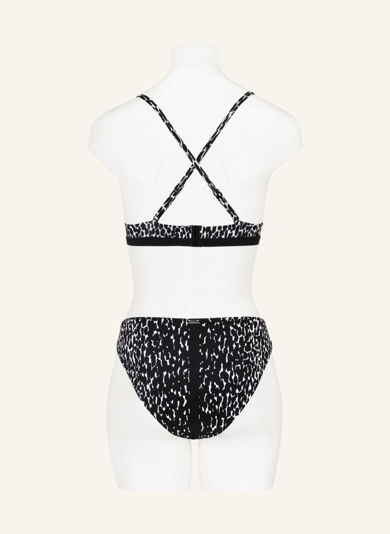 MARYAN MEHLHORN Bralette bikini top CAPTURE, Color: BLACK/ WHITE (Image 5)