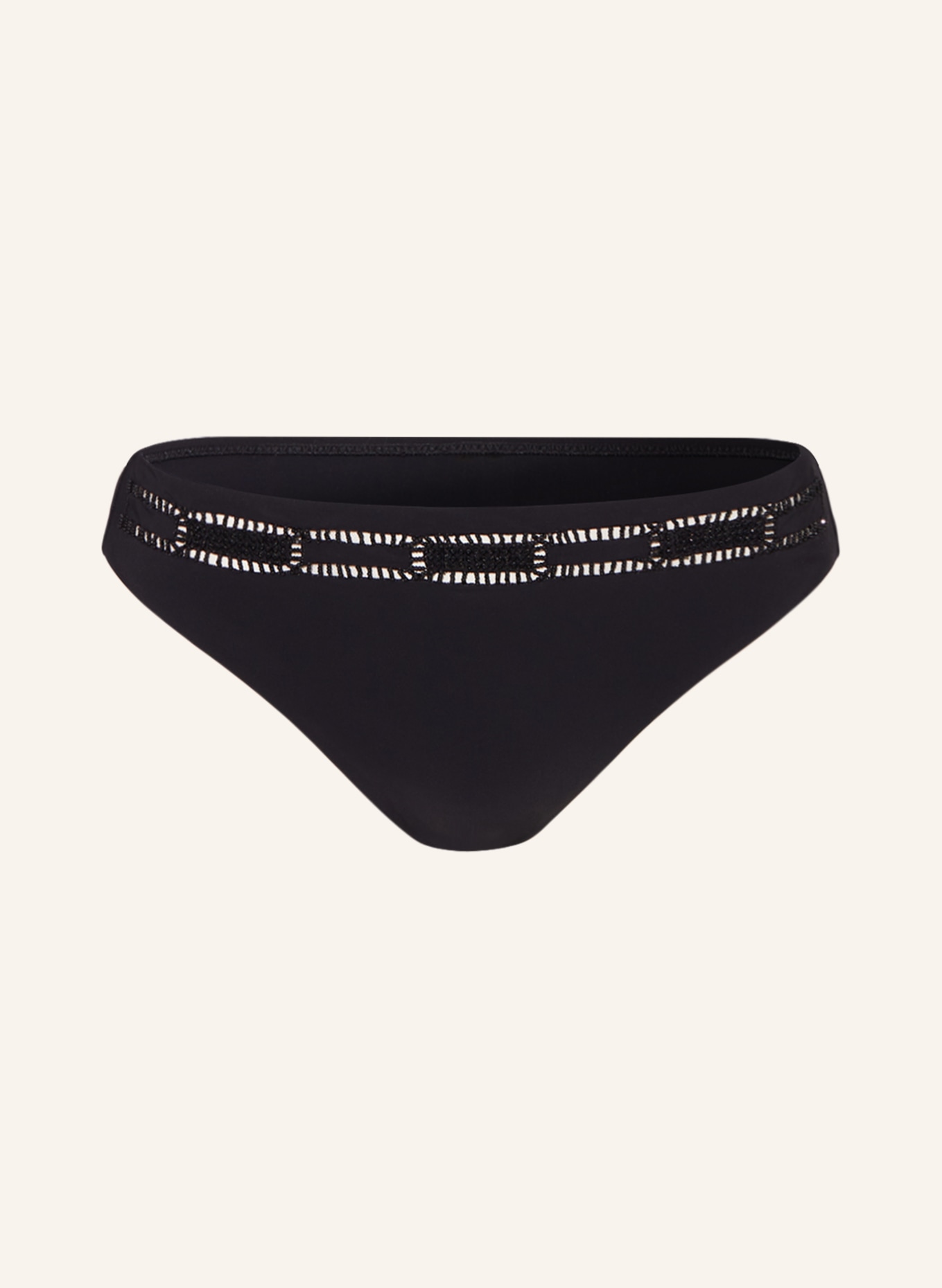 MARYAN MEHLHORN Basic bikini bottoms OUVERTURE with decorative gems, Color: BLACK (Image 1)