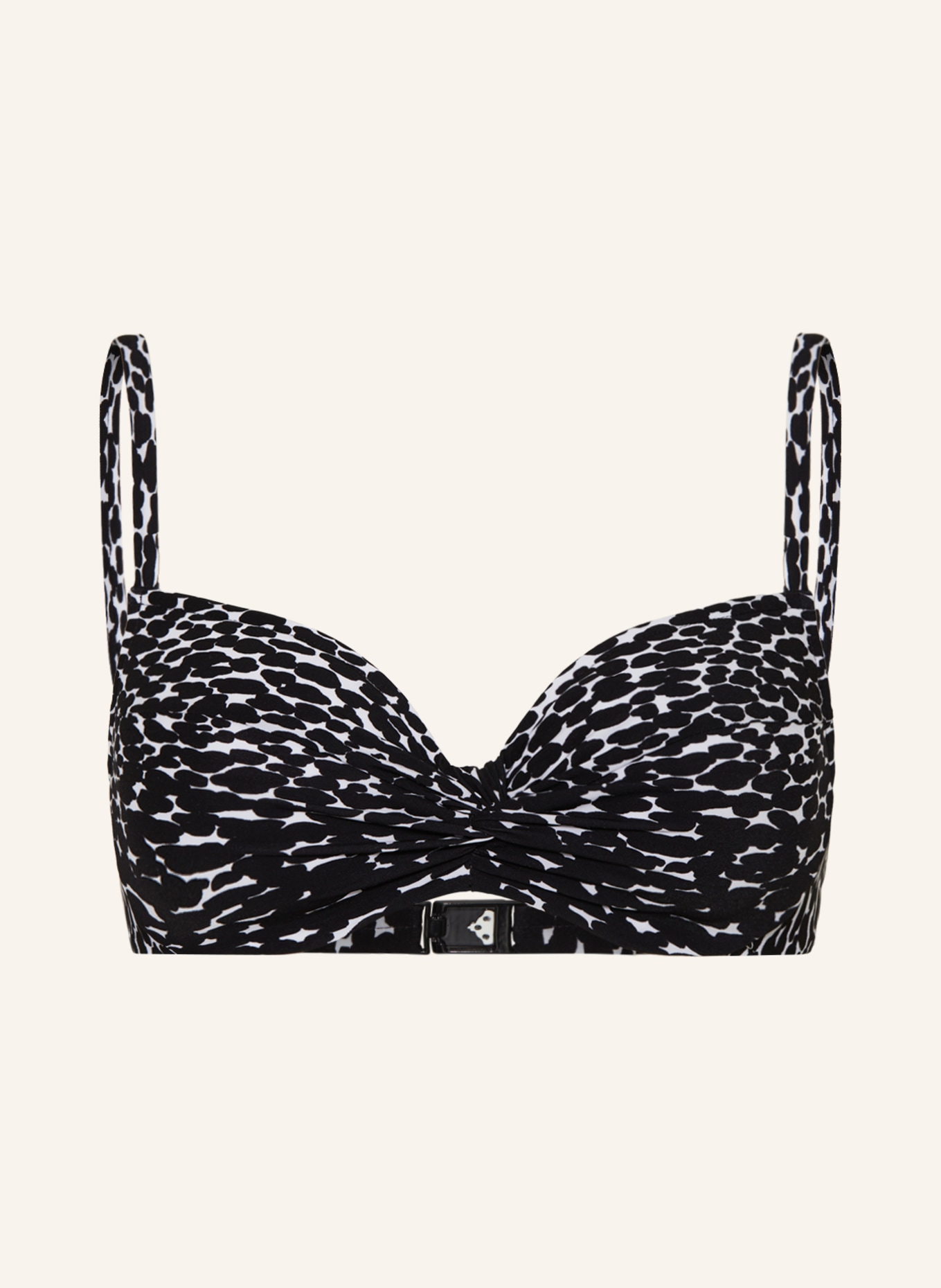MARYAN MEHLHORN Underwired bikini top CAPTURE, Color: BLACK/ WHITE (Image 1)