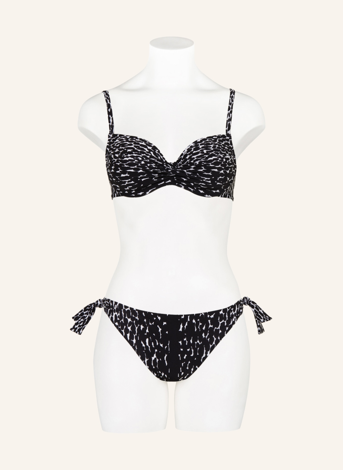 MARYAN MEHLHORN Underwired bikini top CAPTURE, Color: BLACK/ WHITE (Image 2)