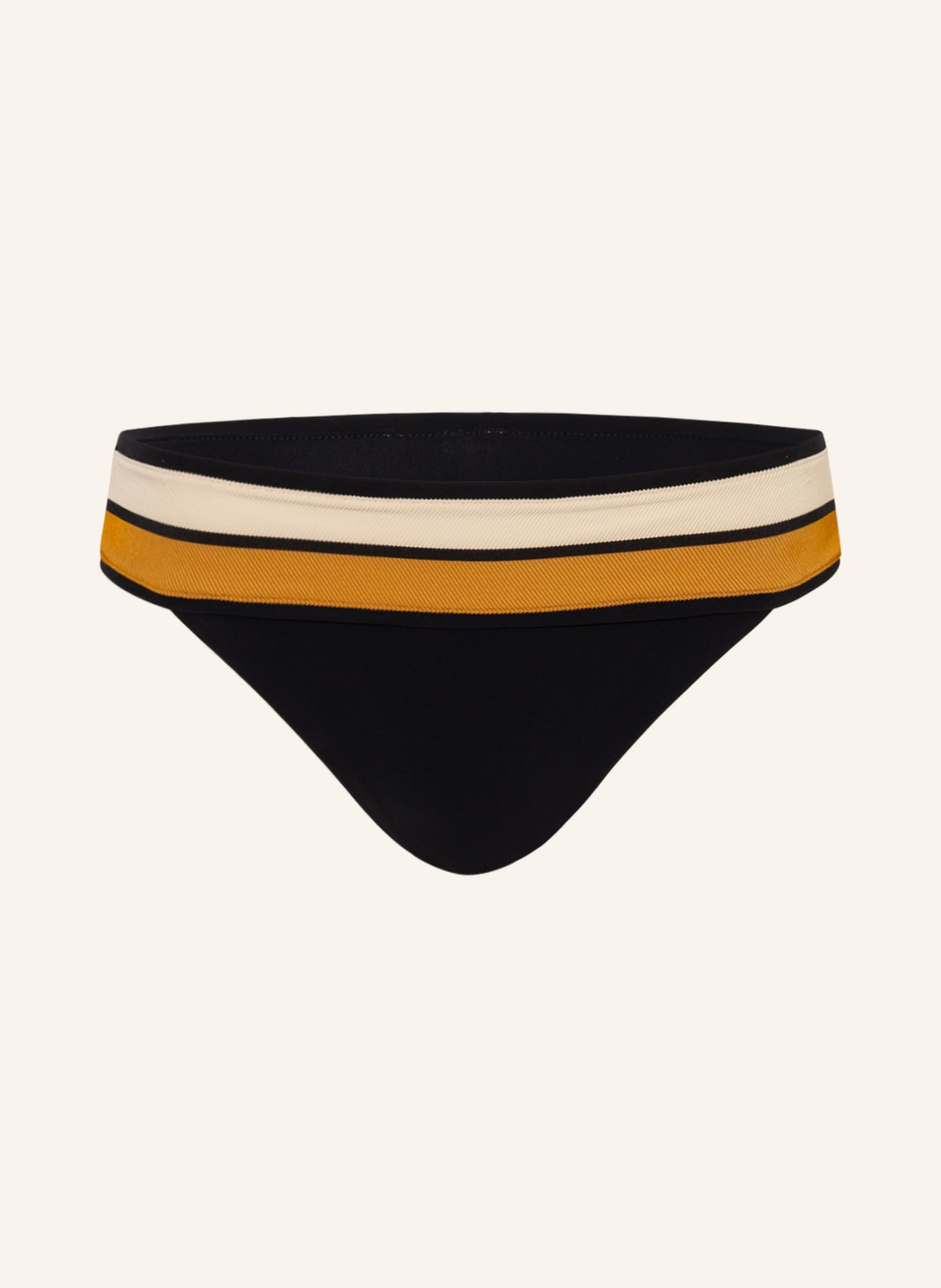 MARYAN MEHLHORN Basic bikini bottoms ANTAGONIST, Color: BLACK/ BEIGE/ CREAM (Image 1)