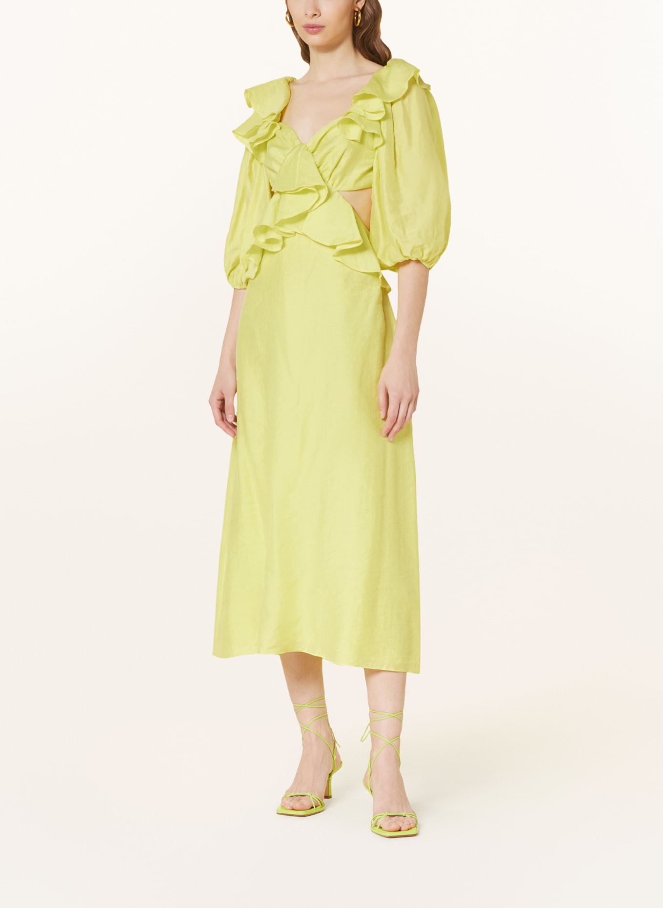 nobody's child Dress DANI with cut-outs, Color: LIGHT YELLOW (Image 2)