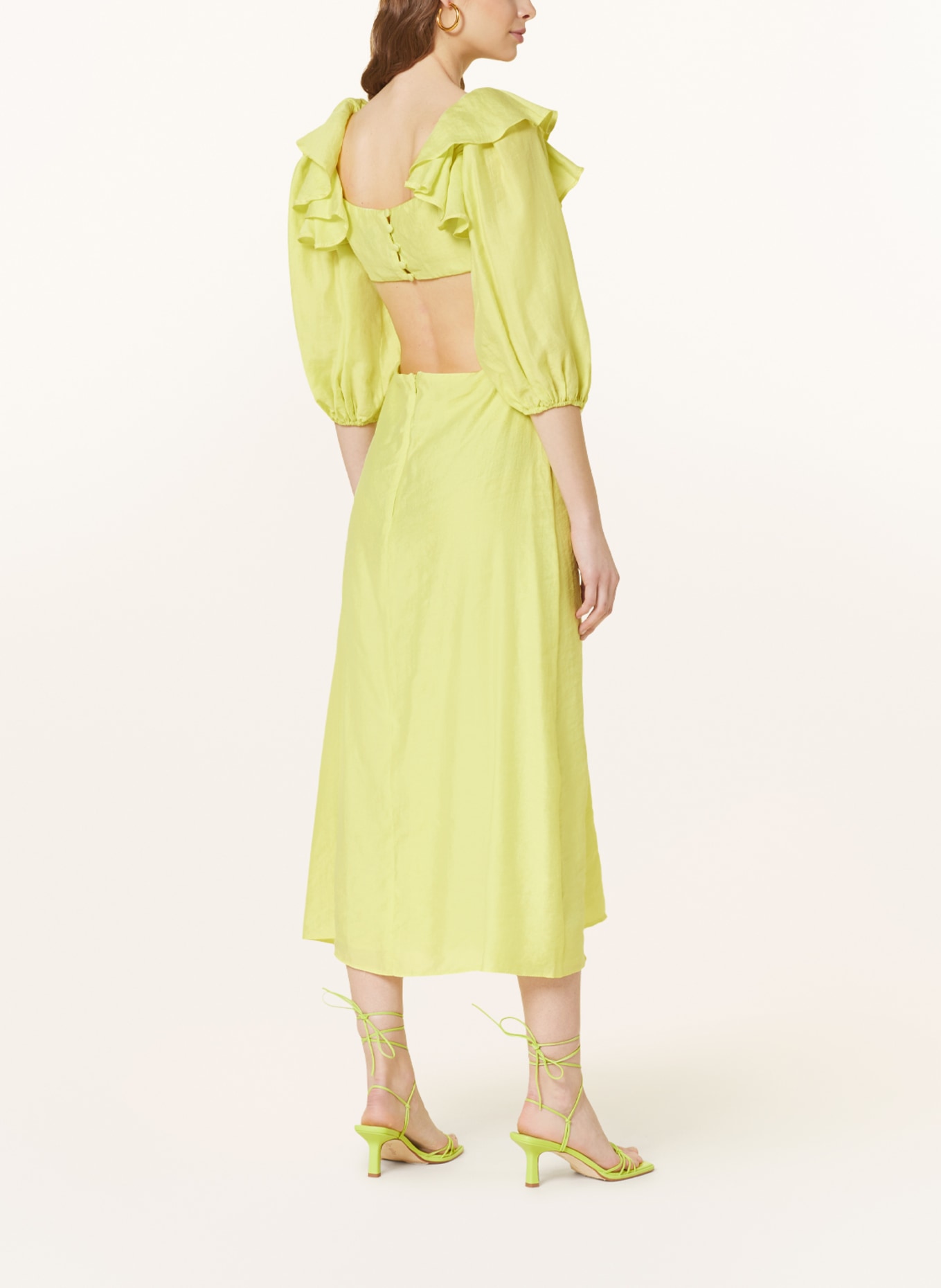 nobody's child Dress DANI with cut-outs, Color: LIGHT YELLOW (Image 3)