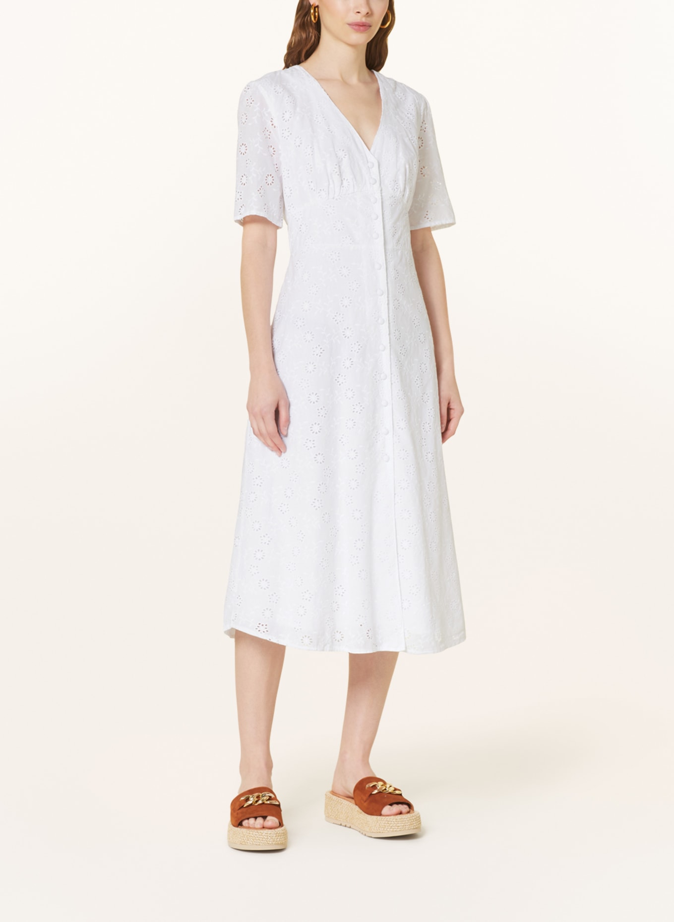 nobody's child Dress with broderie anglaise, Color: WHITE (Image 2)