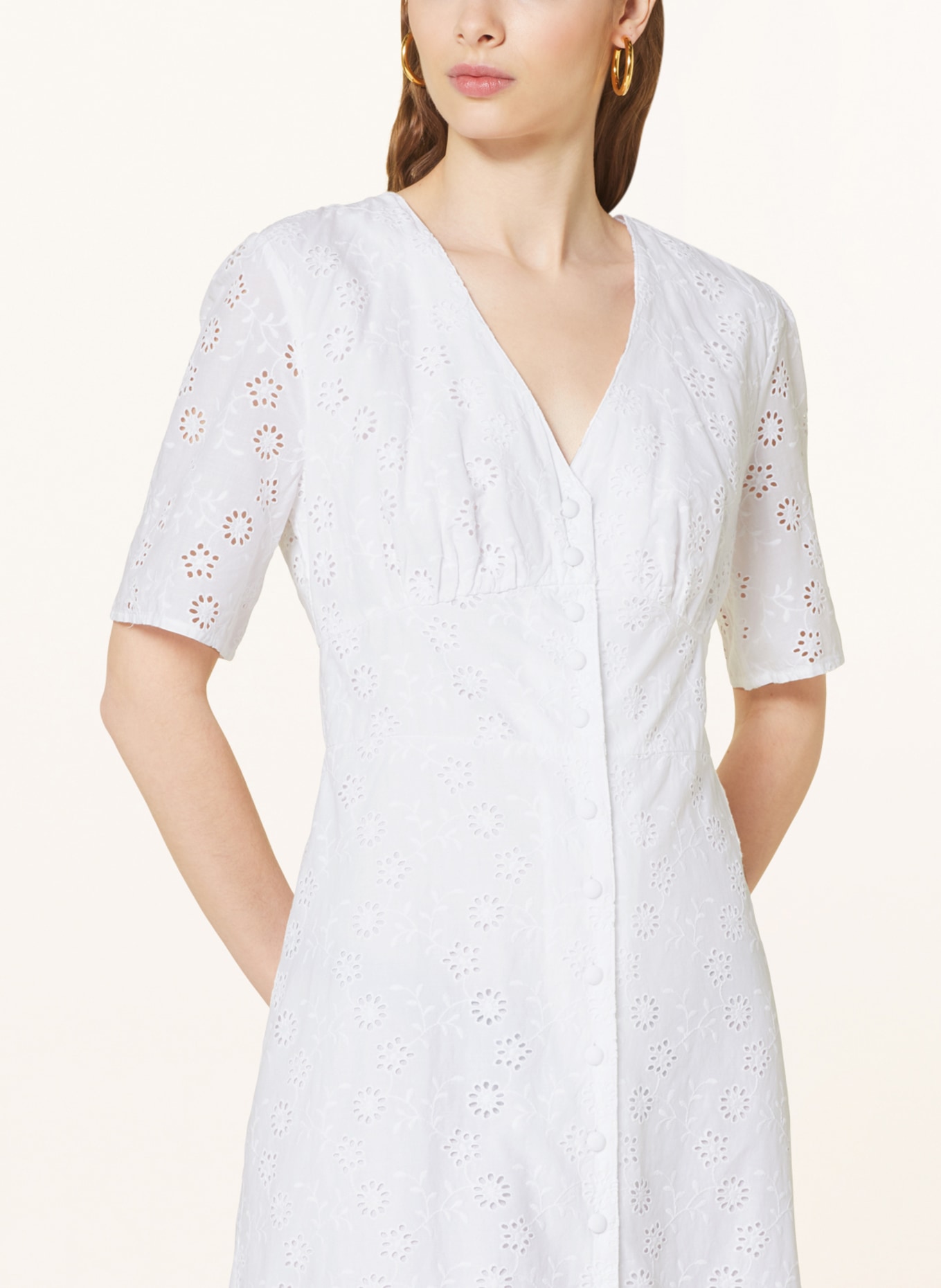 nobody's child Dress with broderie anglaise, Color: WHITE (Image 4)