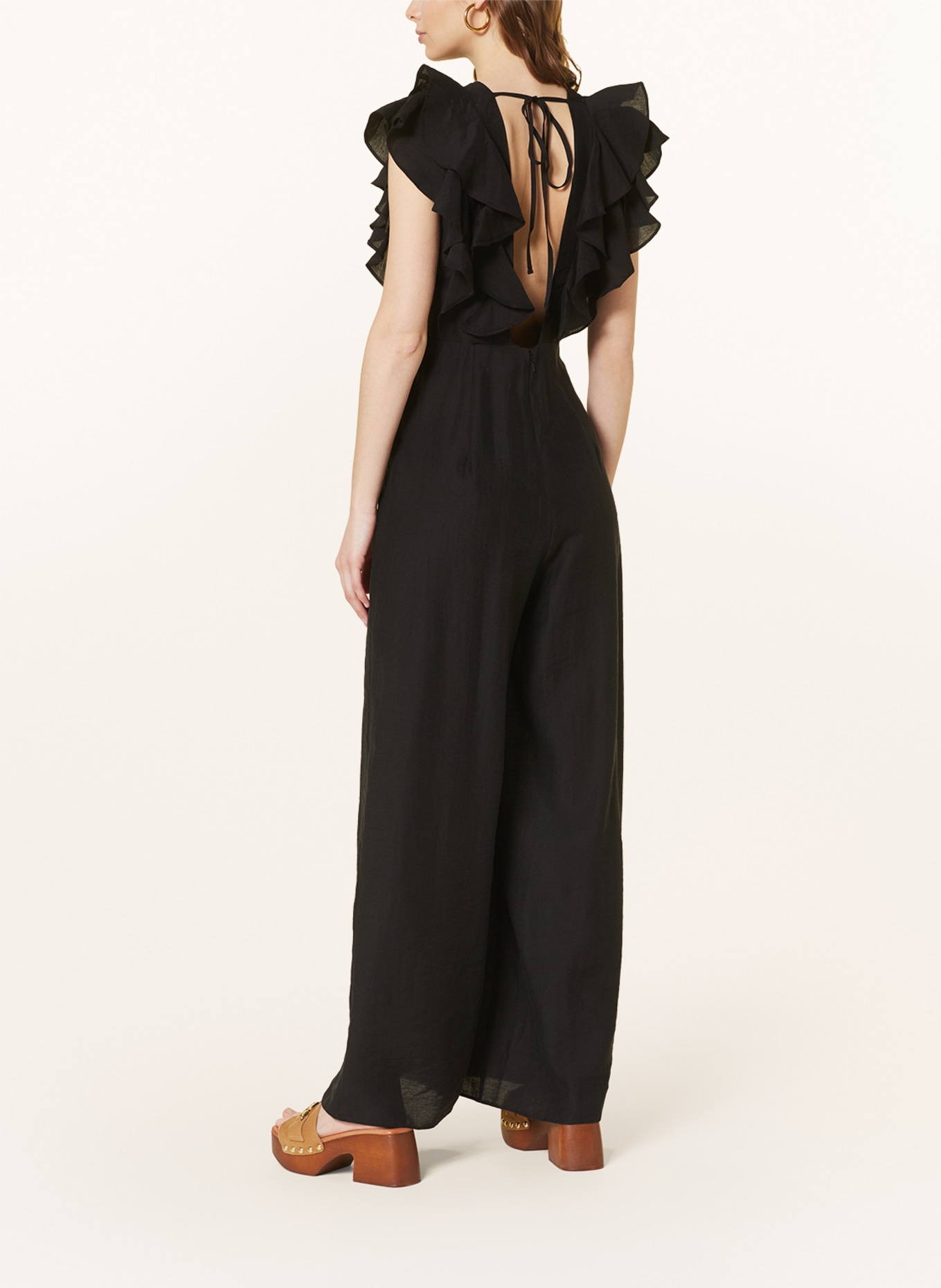 nobody's child Jumpsuit COCO with frills, Color: BLACK (Image 3)