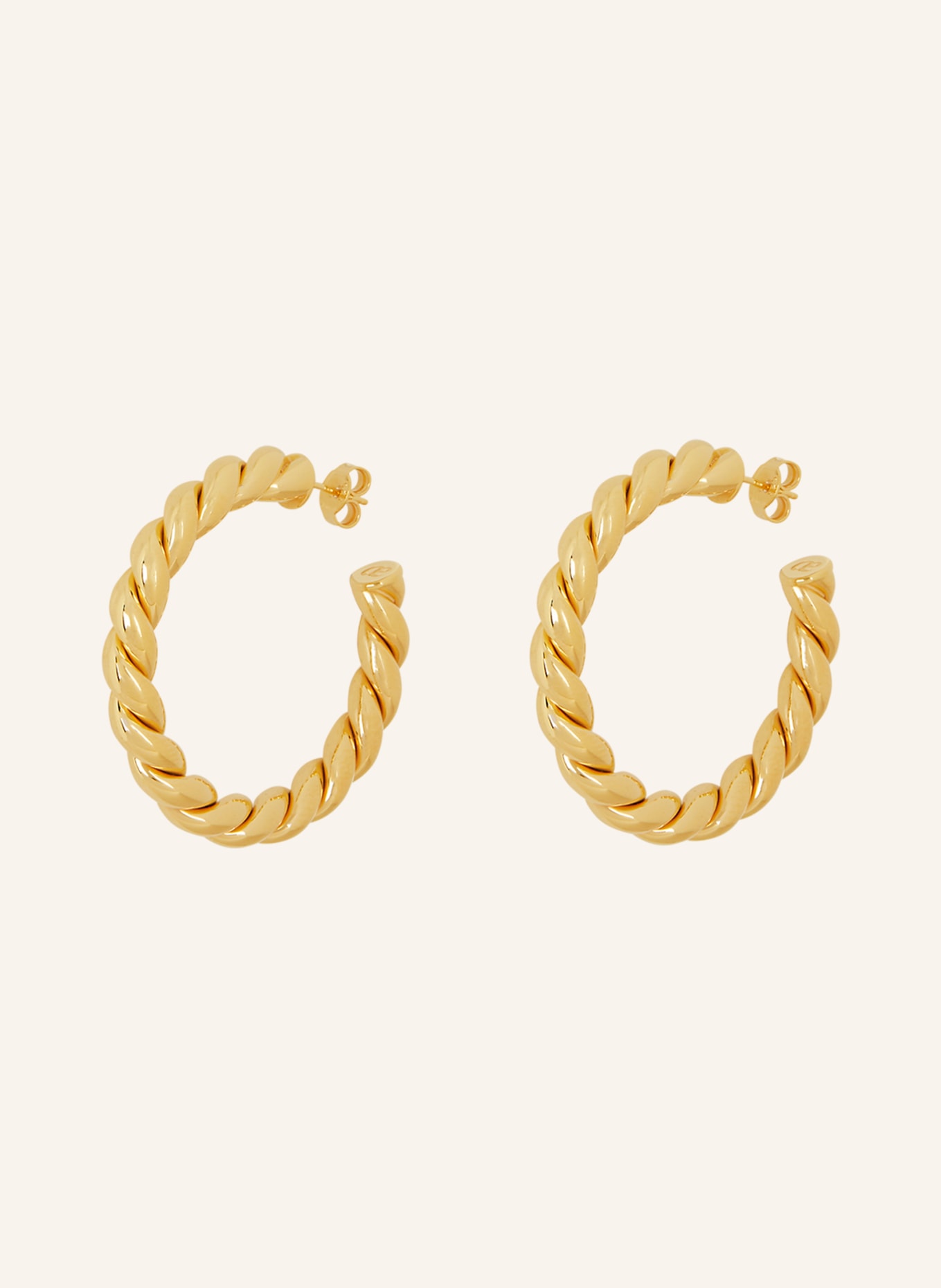 ariane ernst Creole earrings TWIST IT, Color: GOLD (Image 1)