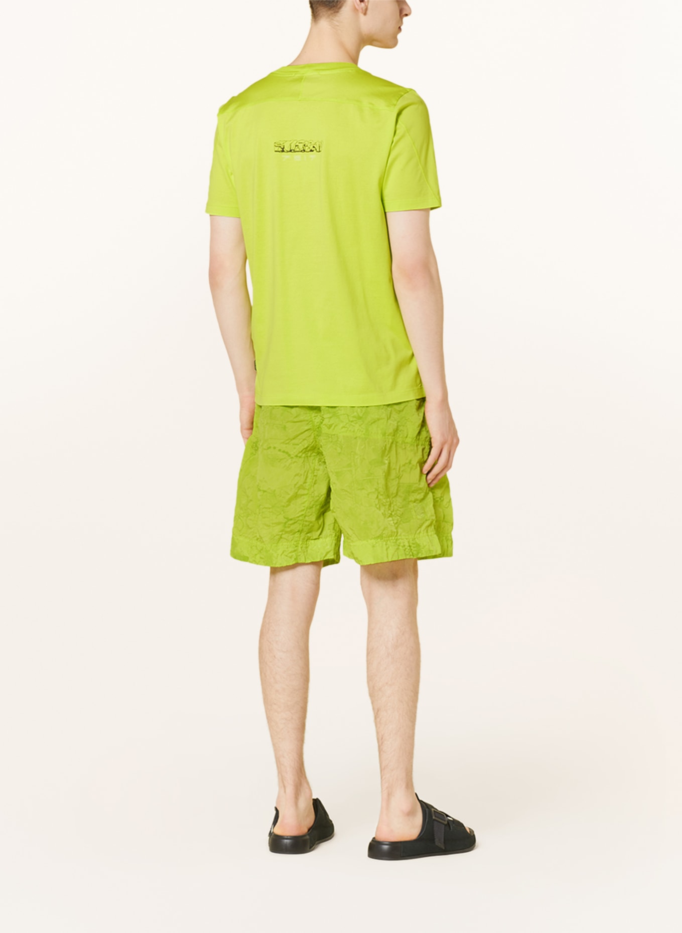 STONE ISLAND SHADOW PROJECT T-shirt, Color: NEON GREEN (Image 3)