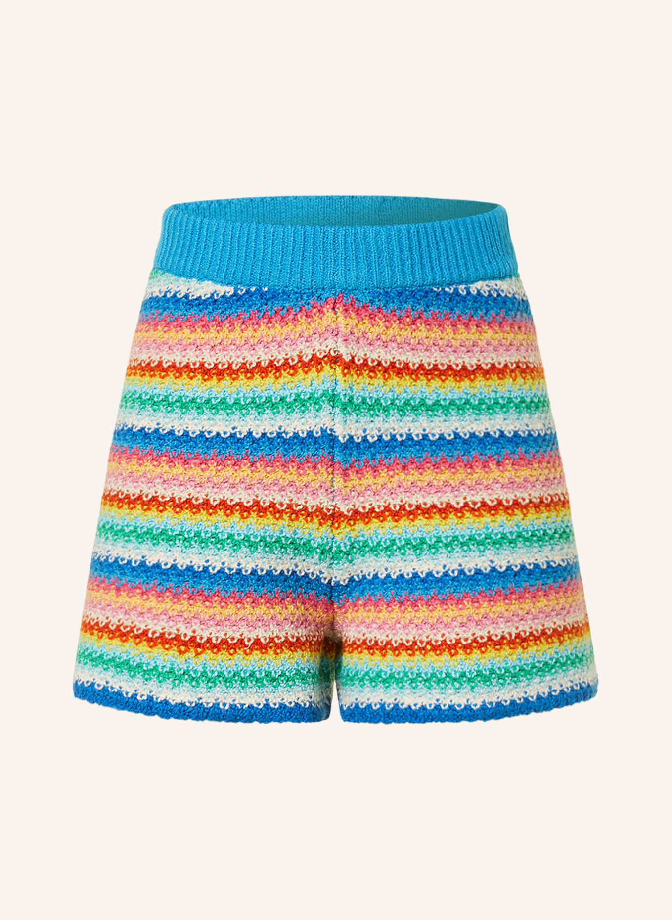 ALANUi Knit shorts OVER THE RAINBOW, Color: NEON BLUE/ PINK/ YELLOW (Image 1)
