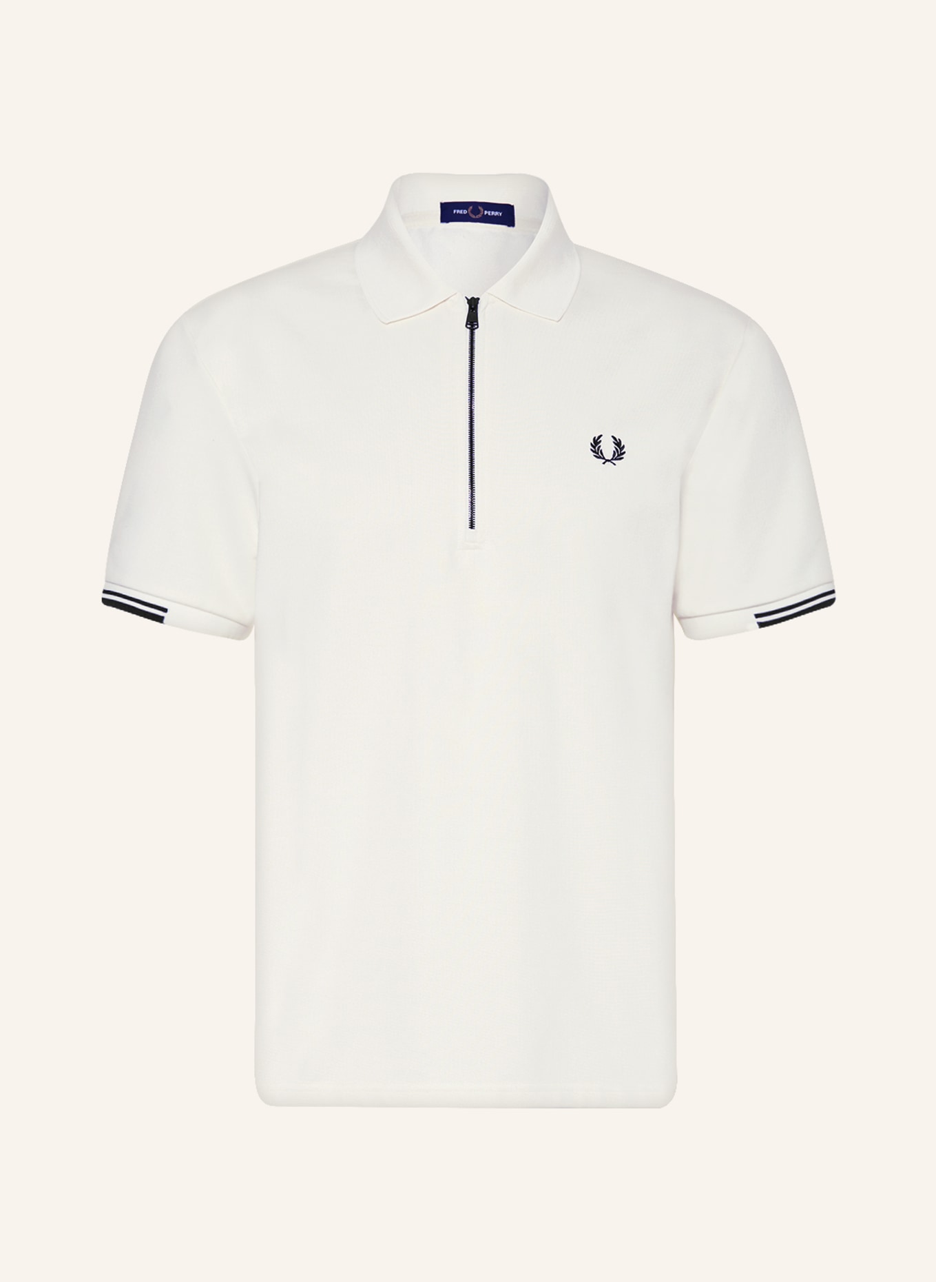 FRED PERRY Jersey polo shirt, Color: ECRU (Image 1)