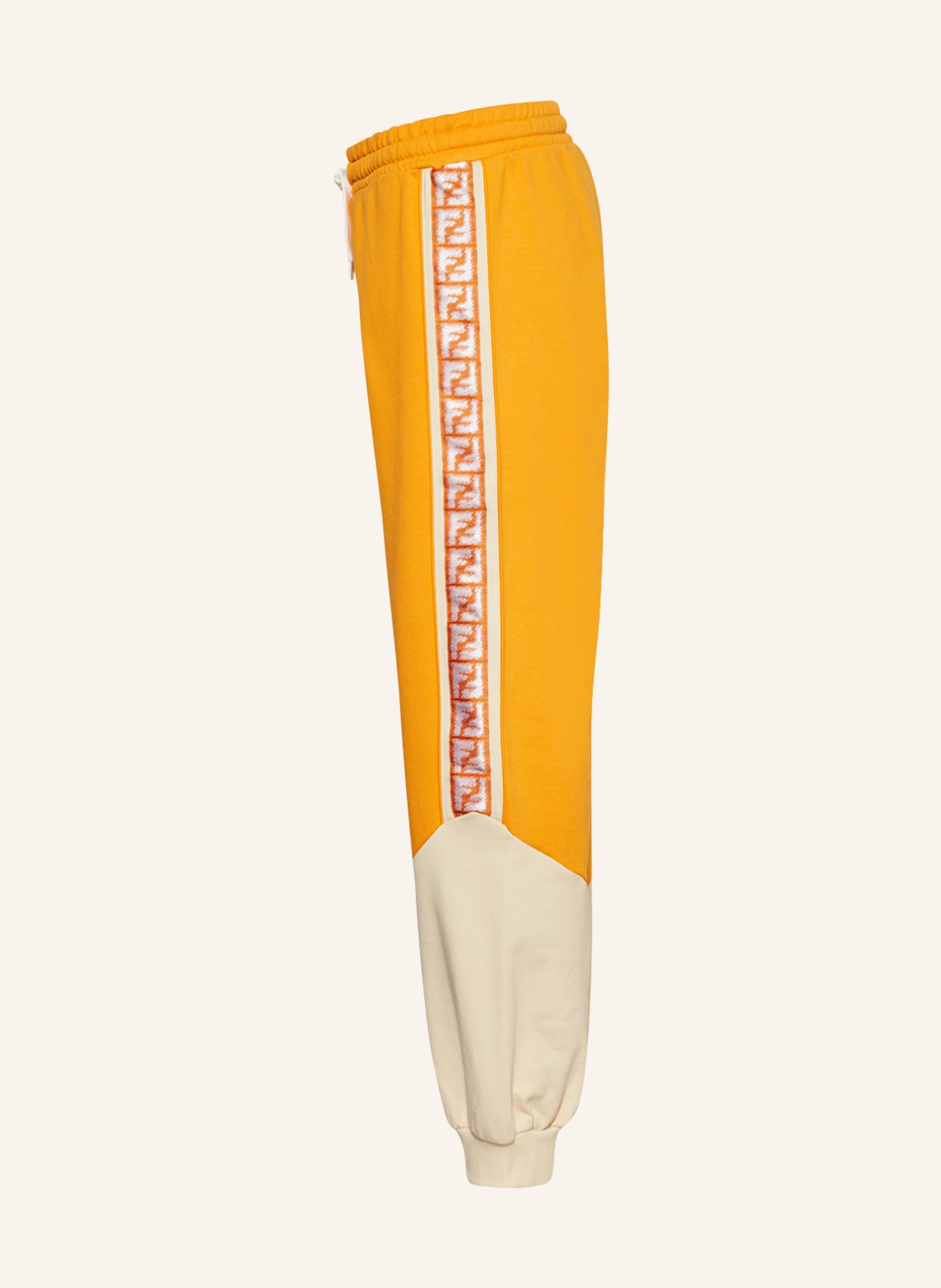 FENDI Spodnie dresowe z lampasami, Kolor: POMARAŃCZOWY (Obrazek 3)