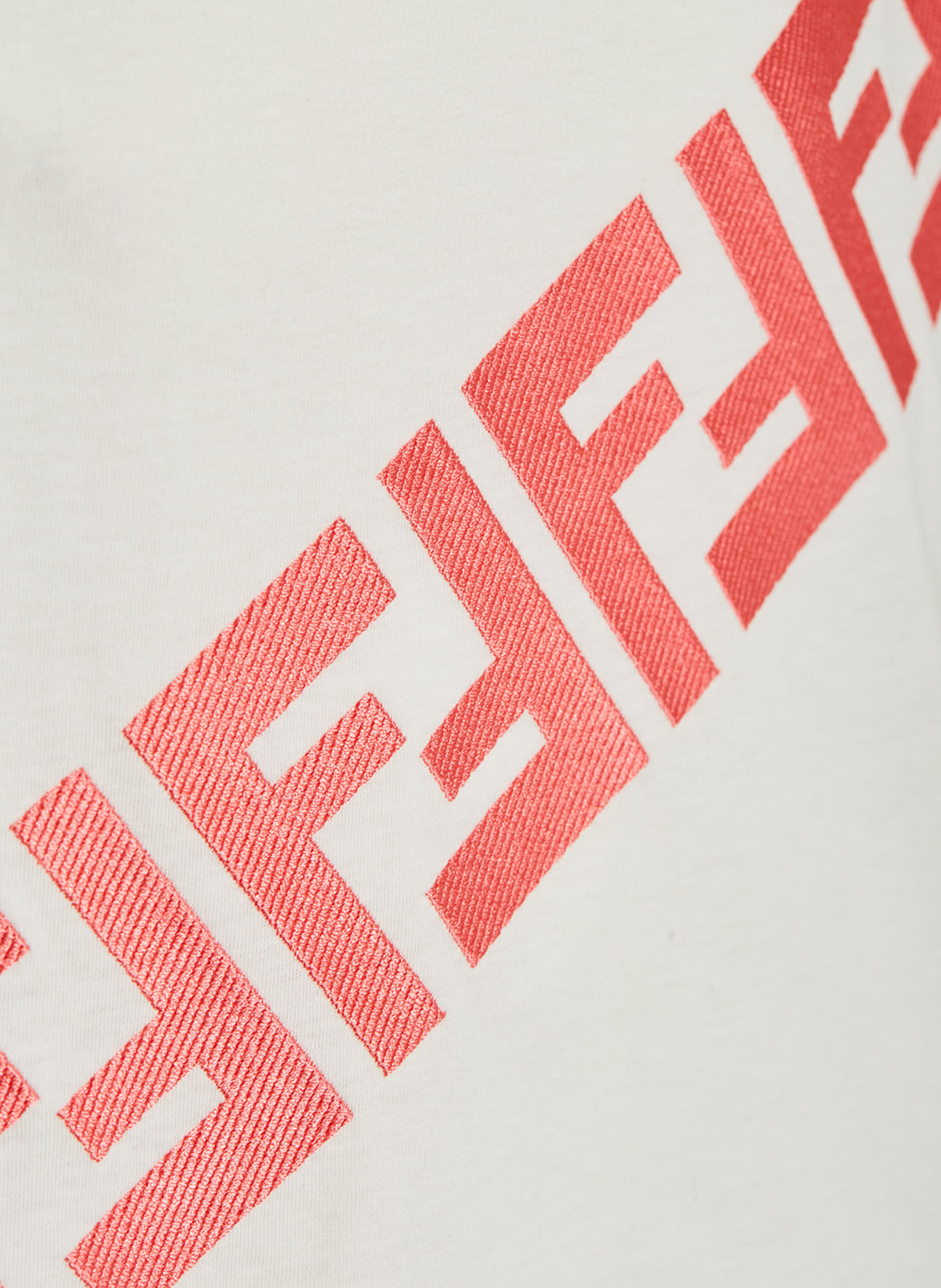 FENDI Cropped-Shirt, Farbe: WEISS/ ROSA (Bild 3)