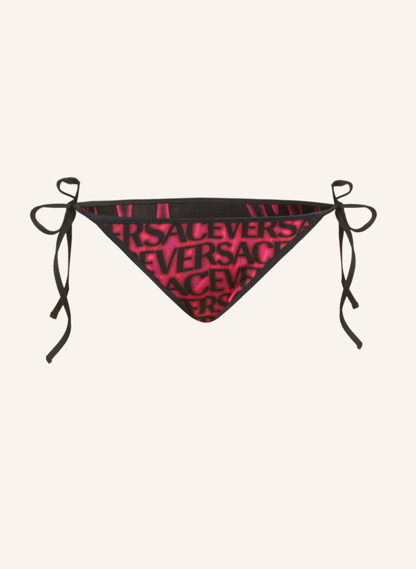 VERSACE Triangel-Bikini-Hose zum Wenden, Farbe: SCHWARZ/ PINK (Bild 1)