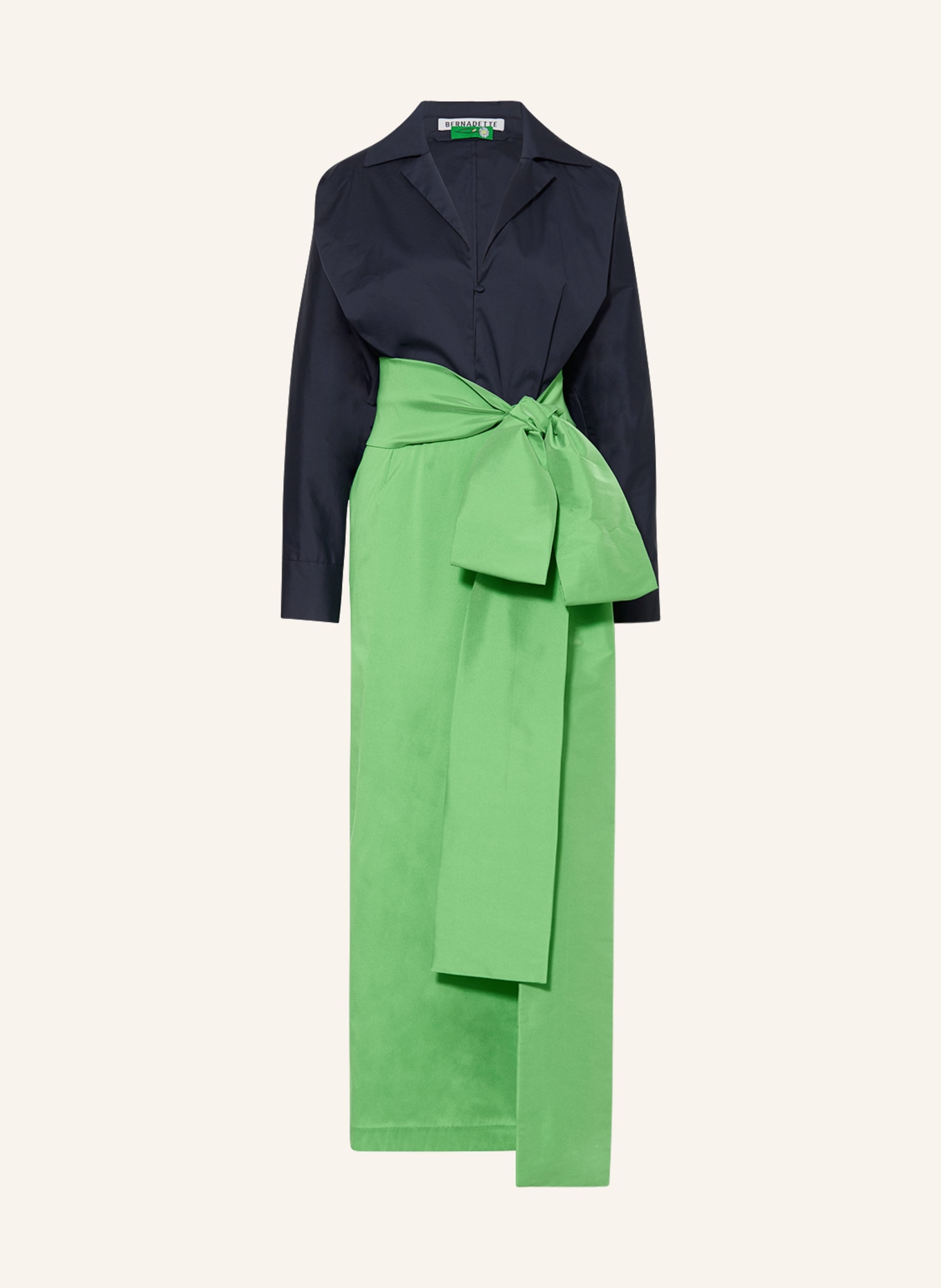 BERNADETTE Kleid CLAIRE, Farbe: DUNKELBLAU/ GRÜN (Bild 1)