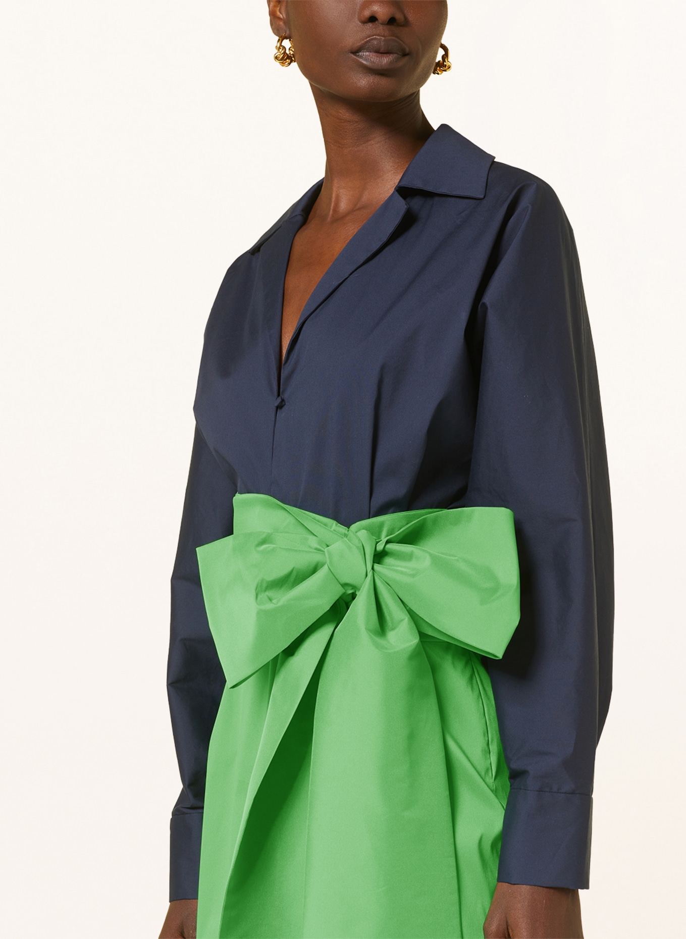 BERNADETTE Kleid CLAIRE, Farbe: DUNKELBLAU/ GRÜN (Bild 4)