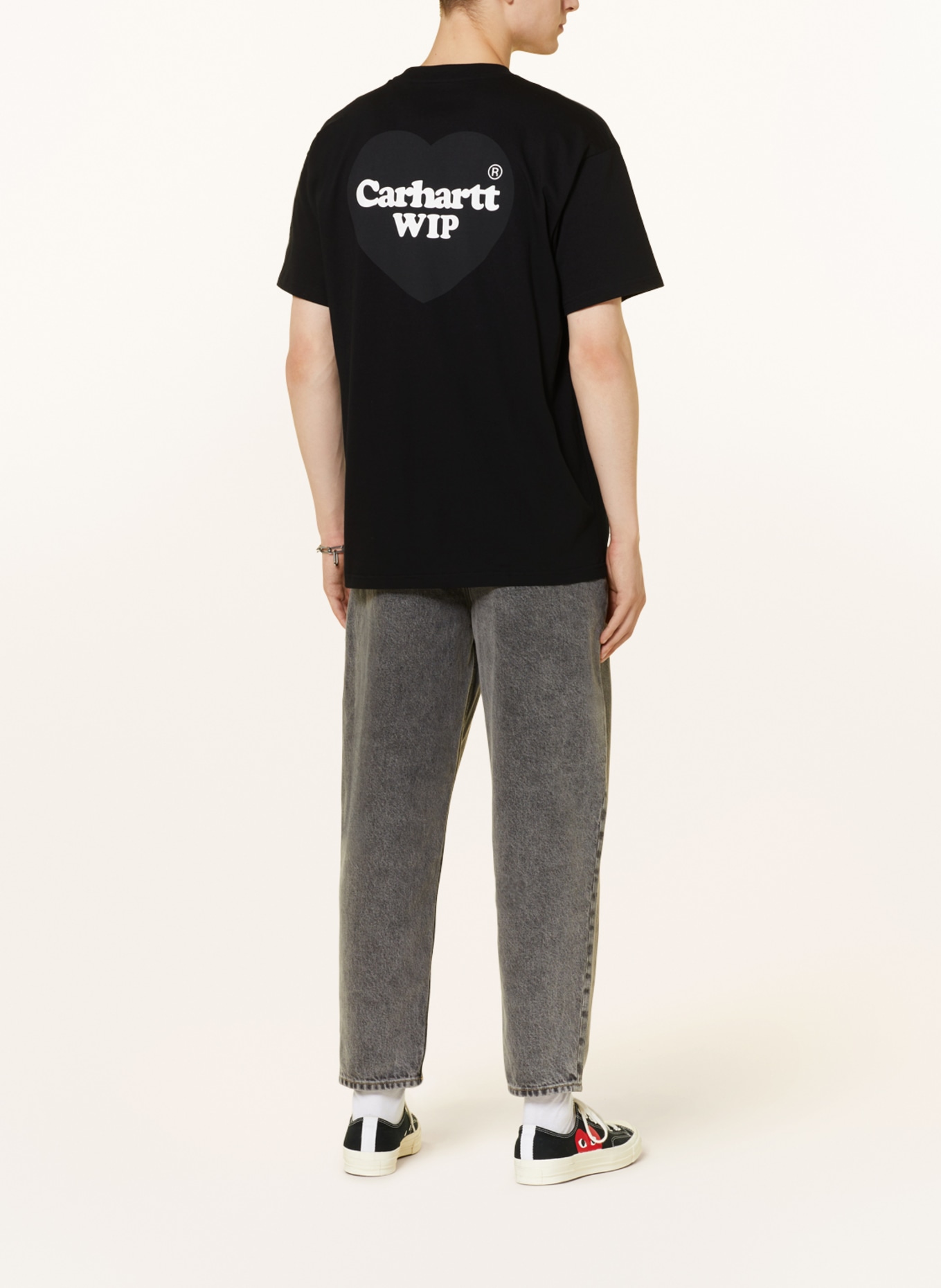 carhartt WIP T-Shirt DOUBLE HEART in schwarz | T-Shirts