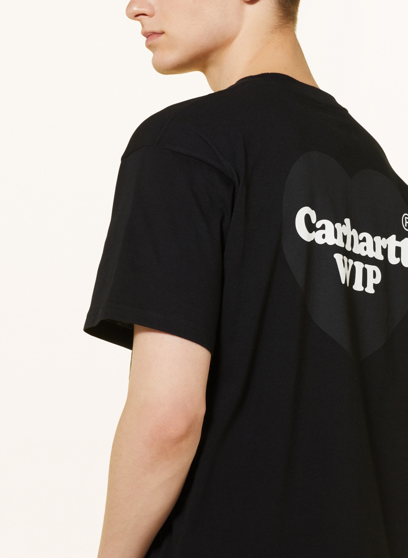 carhartt WIP T-Shirt in DOUBLE HEART schwarz
