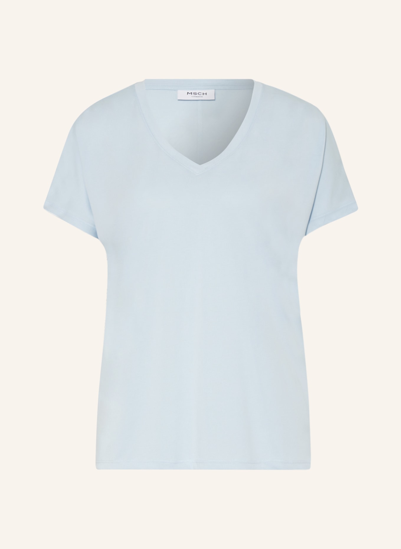 MOSS COPENHAGEN T-shirt MSCHFENYA, Color: LIGHT BLUE (Image 1)