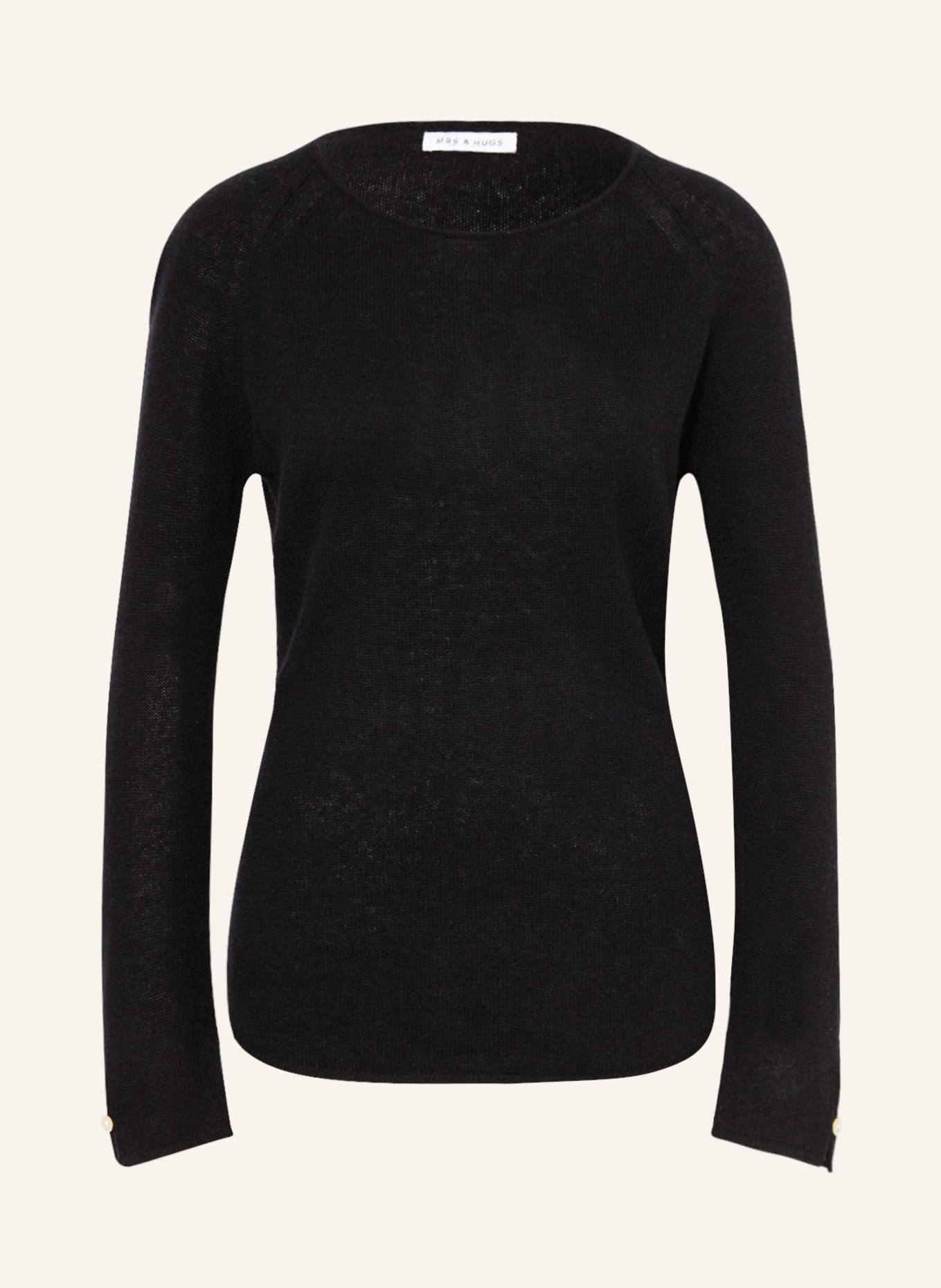 MRS & HUGS Cashmere sweater, Color: BLACK (Image 1)