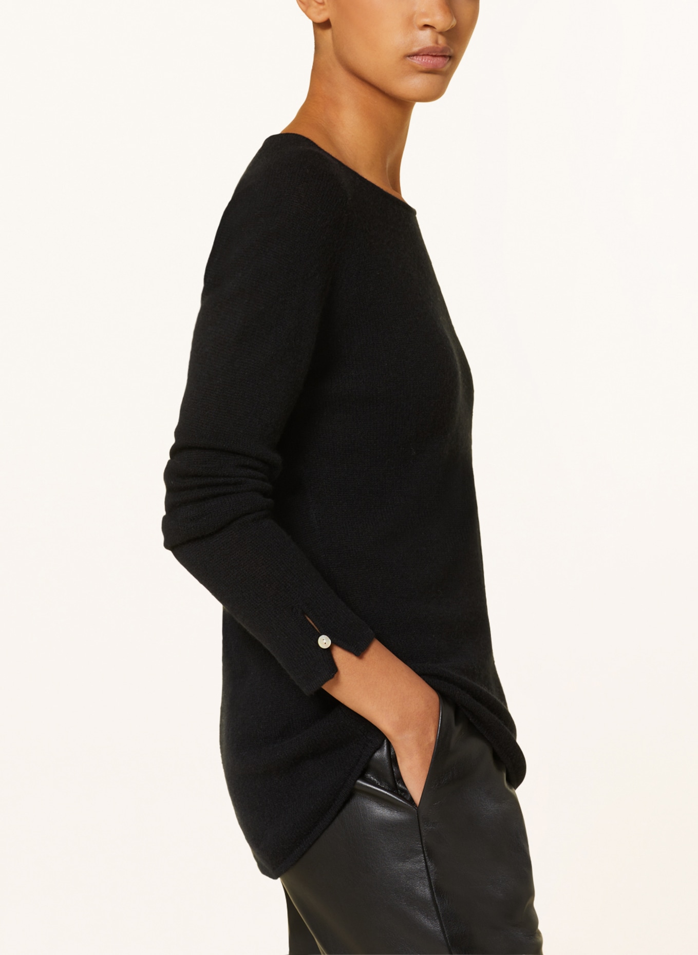MRS & HUGS Cashmere sweater, Color: BLACK (Image 4)