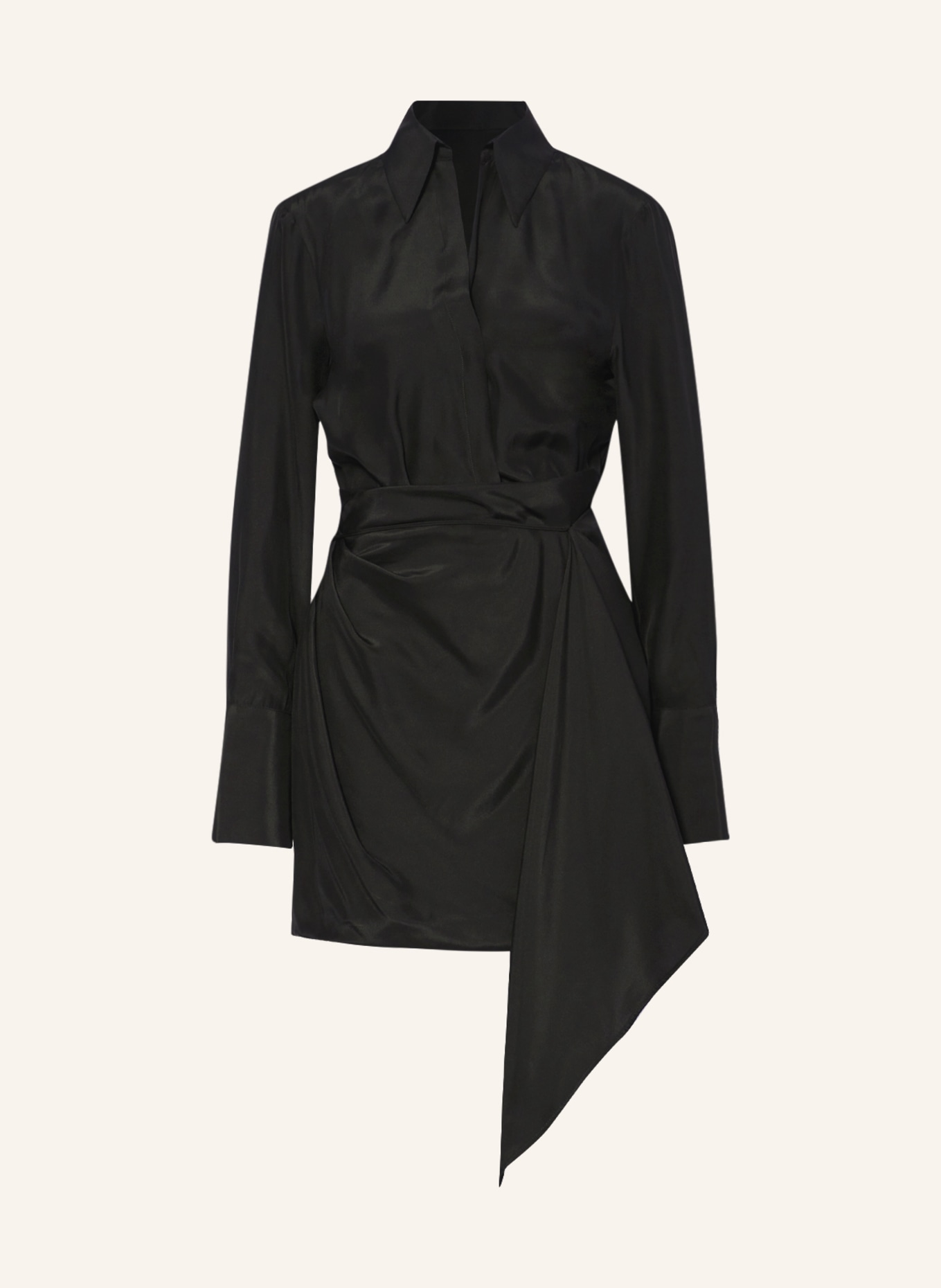 GAUGE81 Silk dress GRAVIA, Color: BLACK (Image 1)