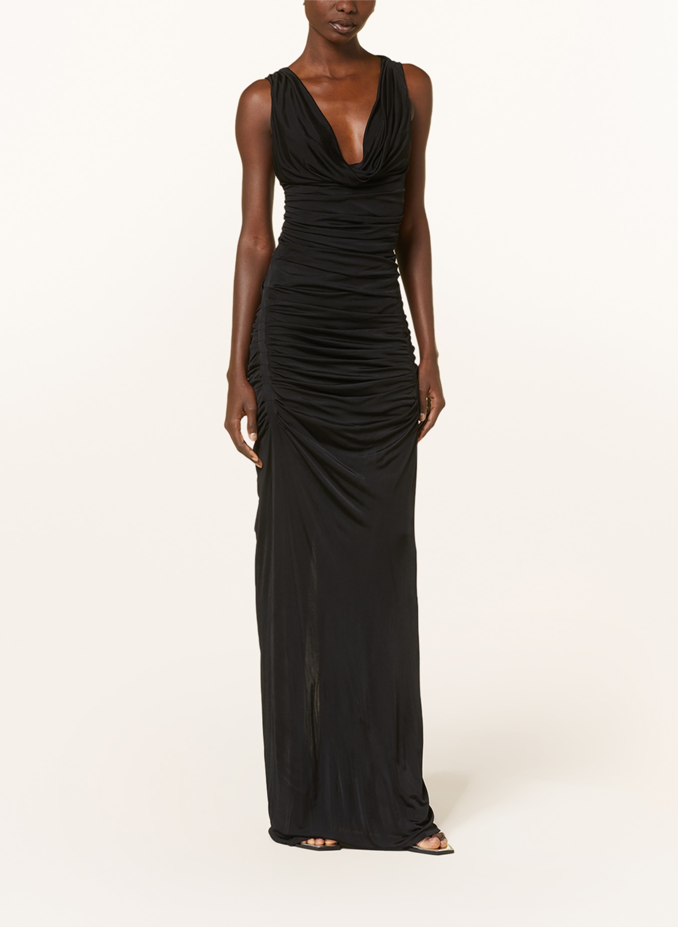 GAUGE81 Jersey dress INA, Color: BLACK (Image 2)
