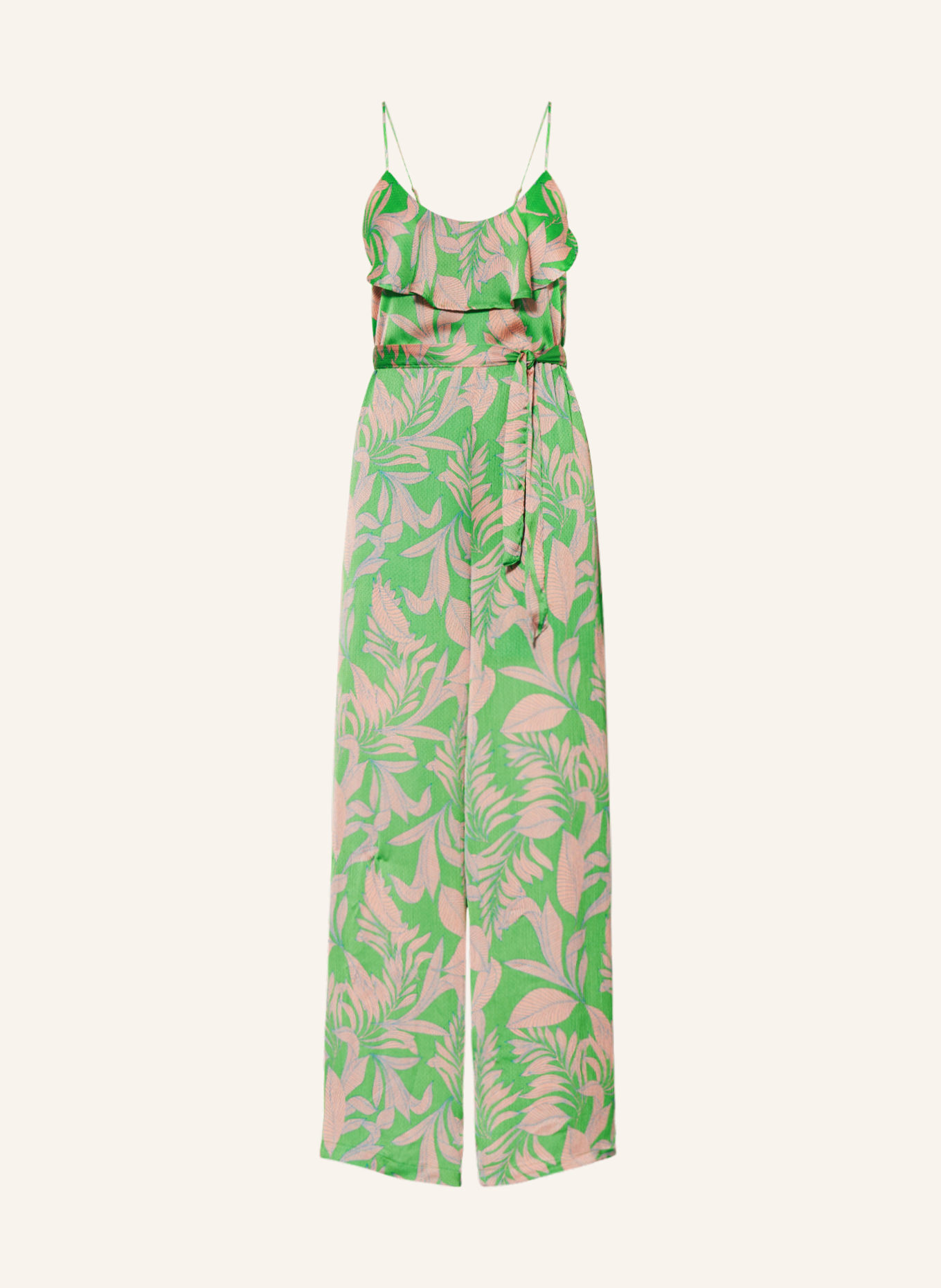 ONLY Jumpsuit, Color: LIGHT GREEN/ SALMON (Image 1)
