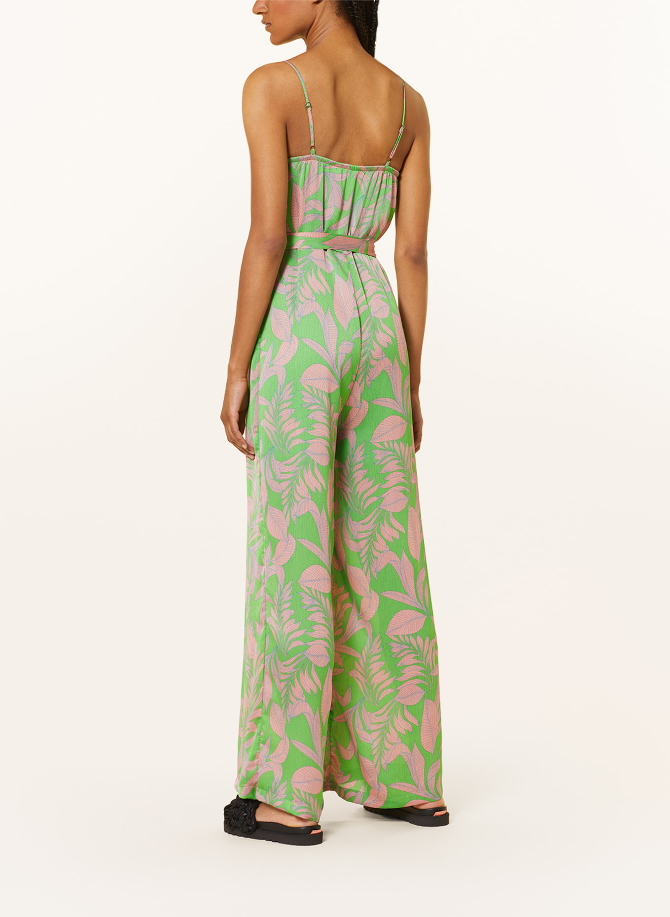 ONLY Jumpsuit, Color: LIGHT GREEN/ SALMON (Image 3)