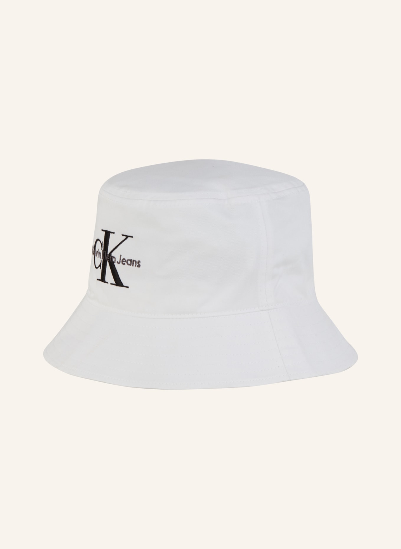 Calvin Klein Jeans Bucket-Hat, Farbe: WEISS/ SCHWARZ (Bild 2)