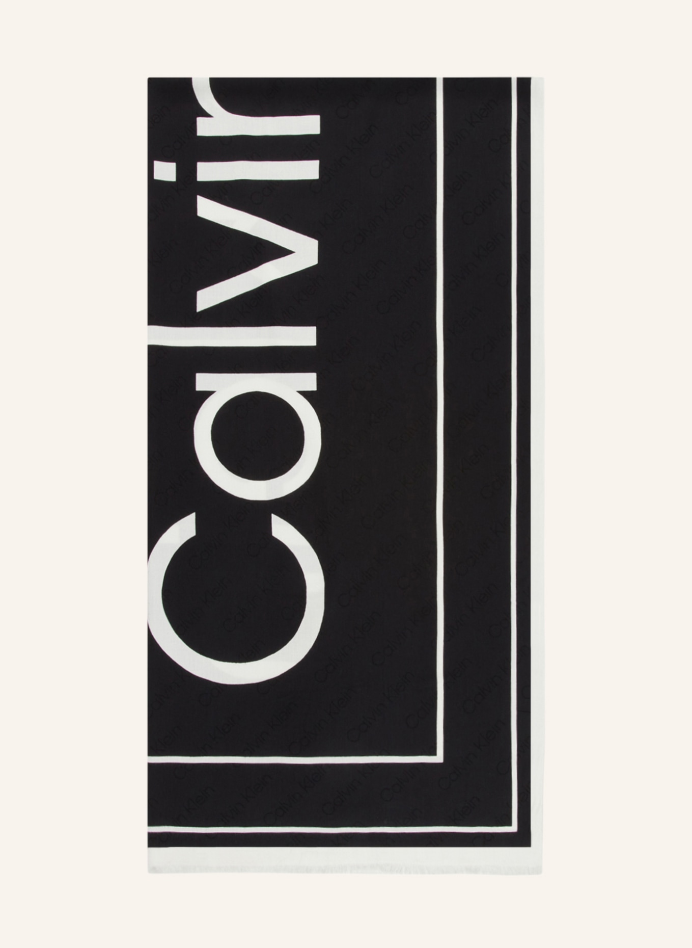 Calvin Klein Szal, Kolor: CZARNY/ BIAŁY (Obrazek 1)