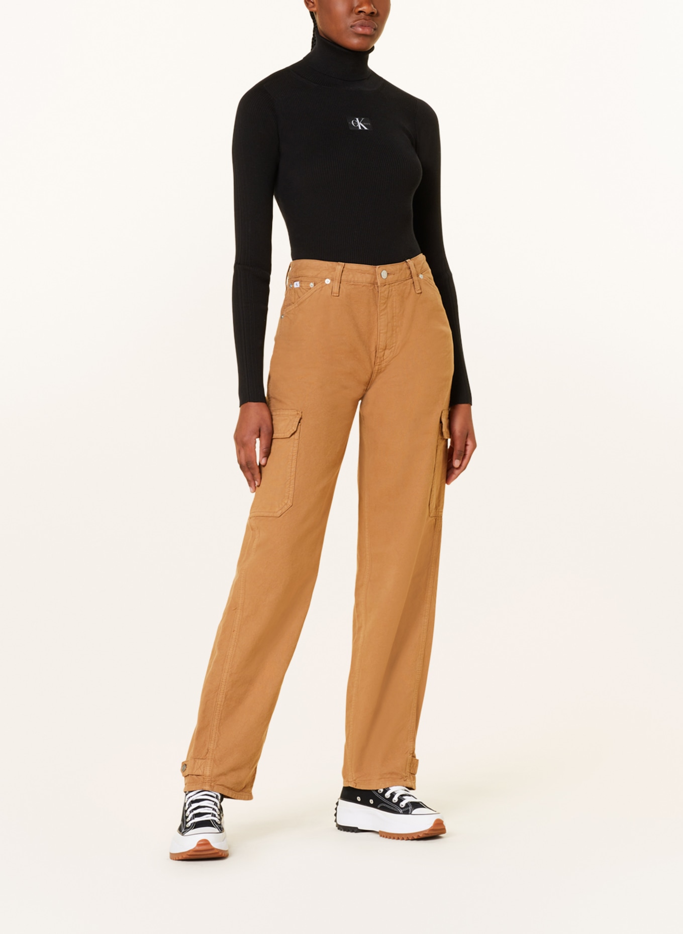 Calvin Klein Jeans Rollkragenpullover, Farbe: SCHWARZ (Bild 2)