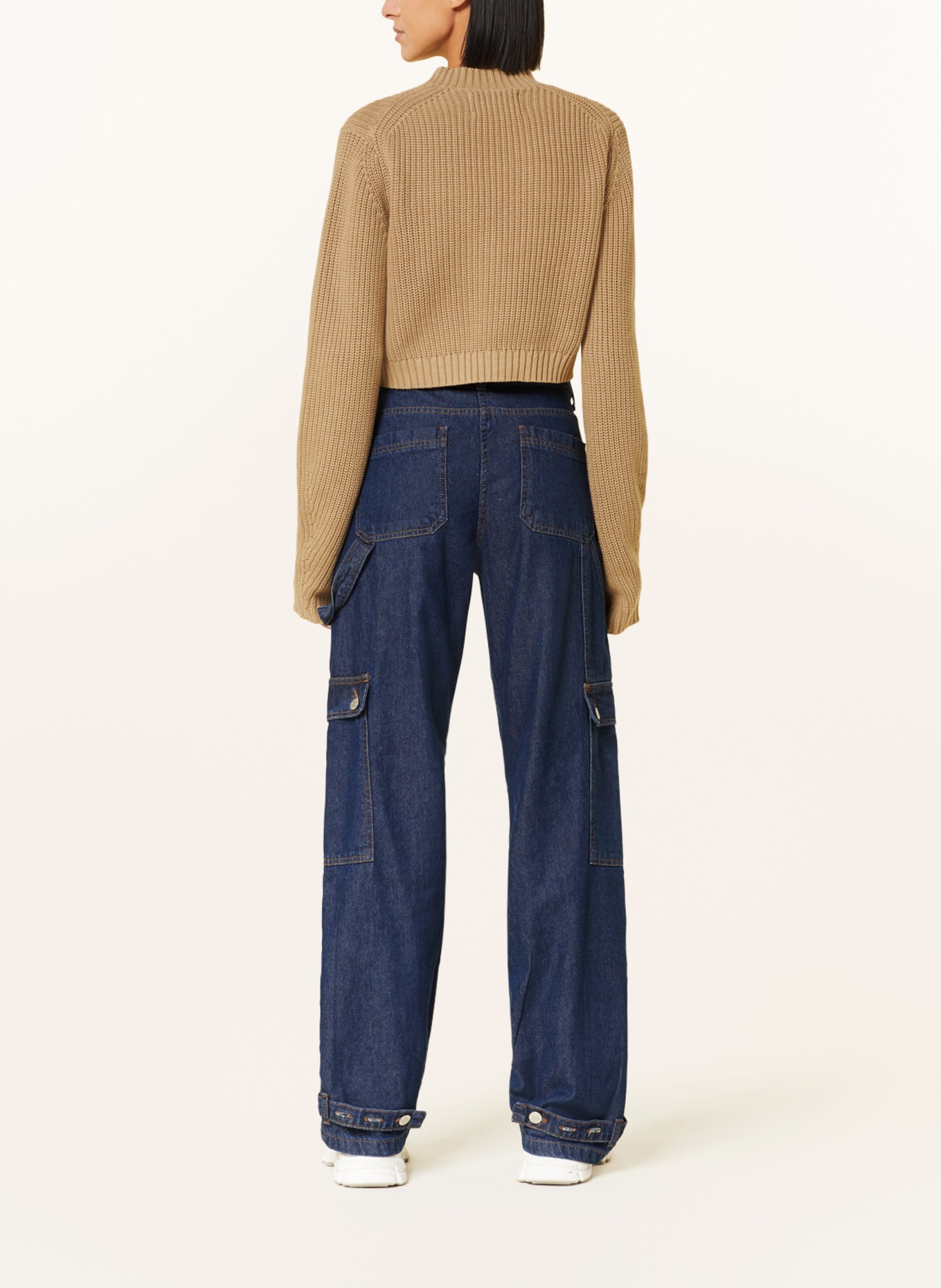 Calvin Klein Jeans Cropped-Pullover, Farbe: BEIGE (Bild 3)