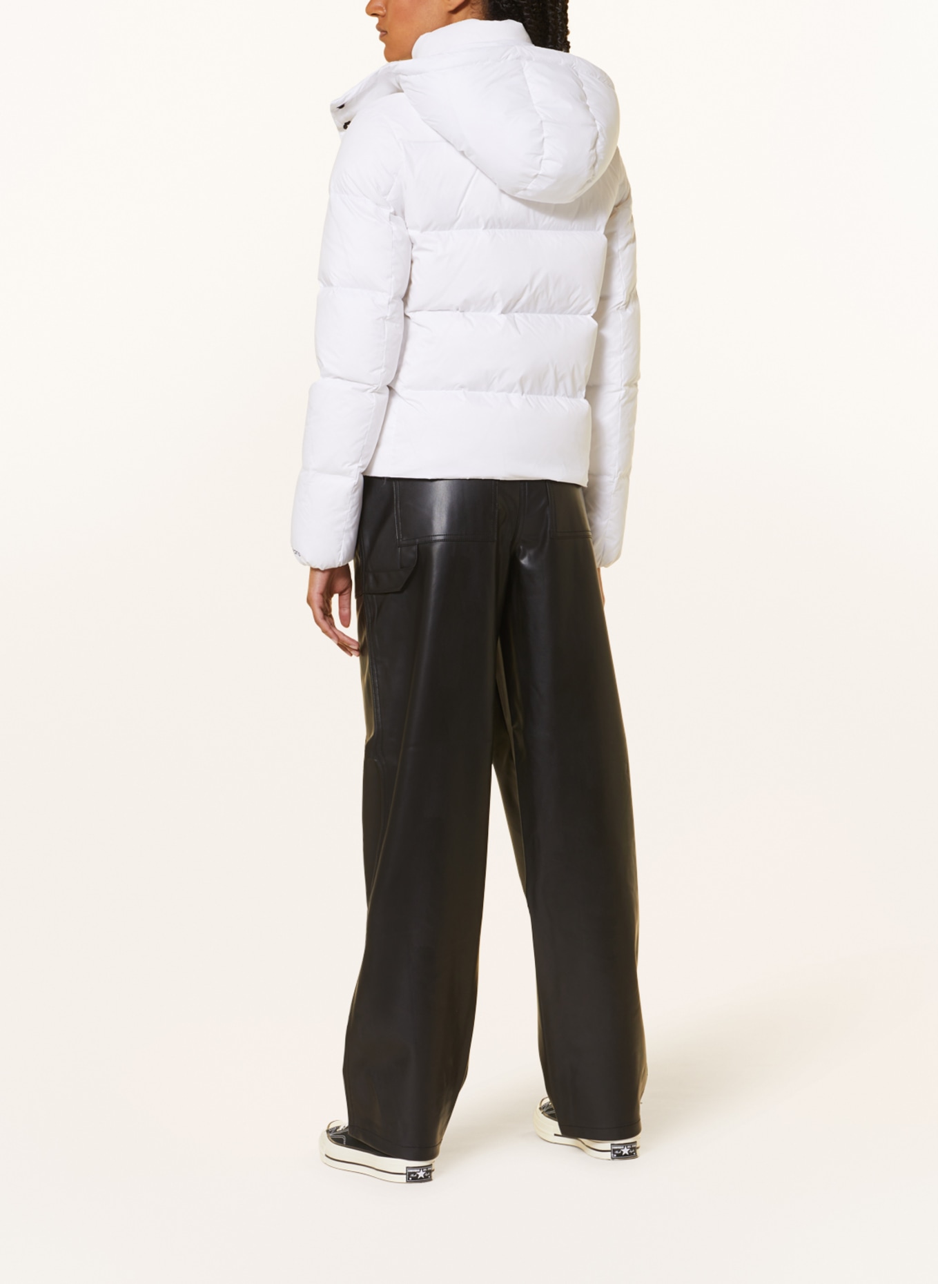 Calvin Klein Jeans Daunenjacke mit abnehmbarer Kapuze, Farbe: WEISS (Bild 3)