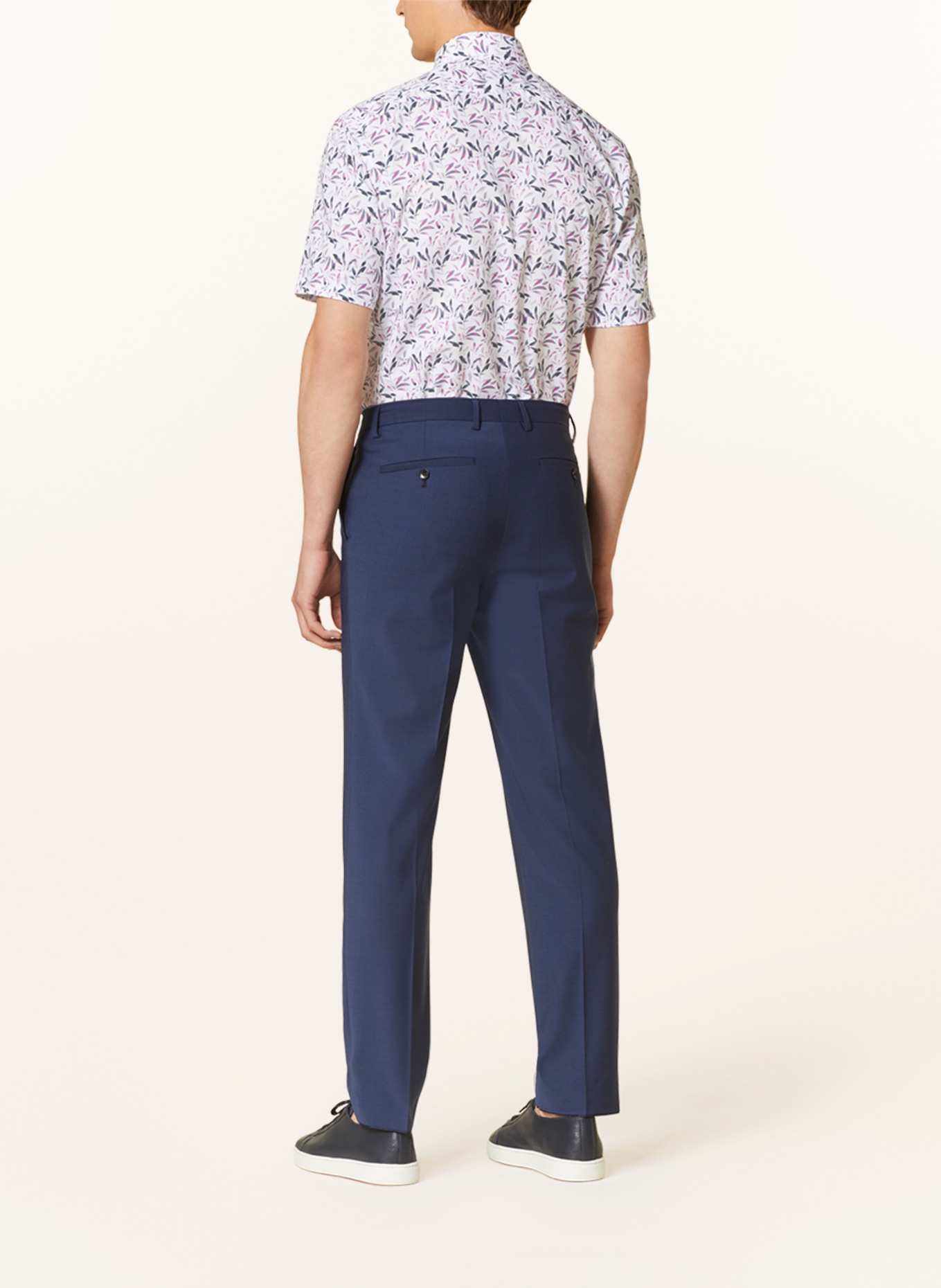 OLYMP Kurzarm-Hemd LUXOR modern fit: WEISS / PINK