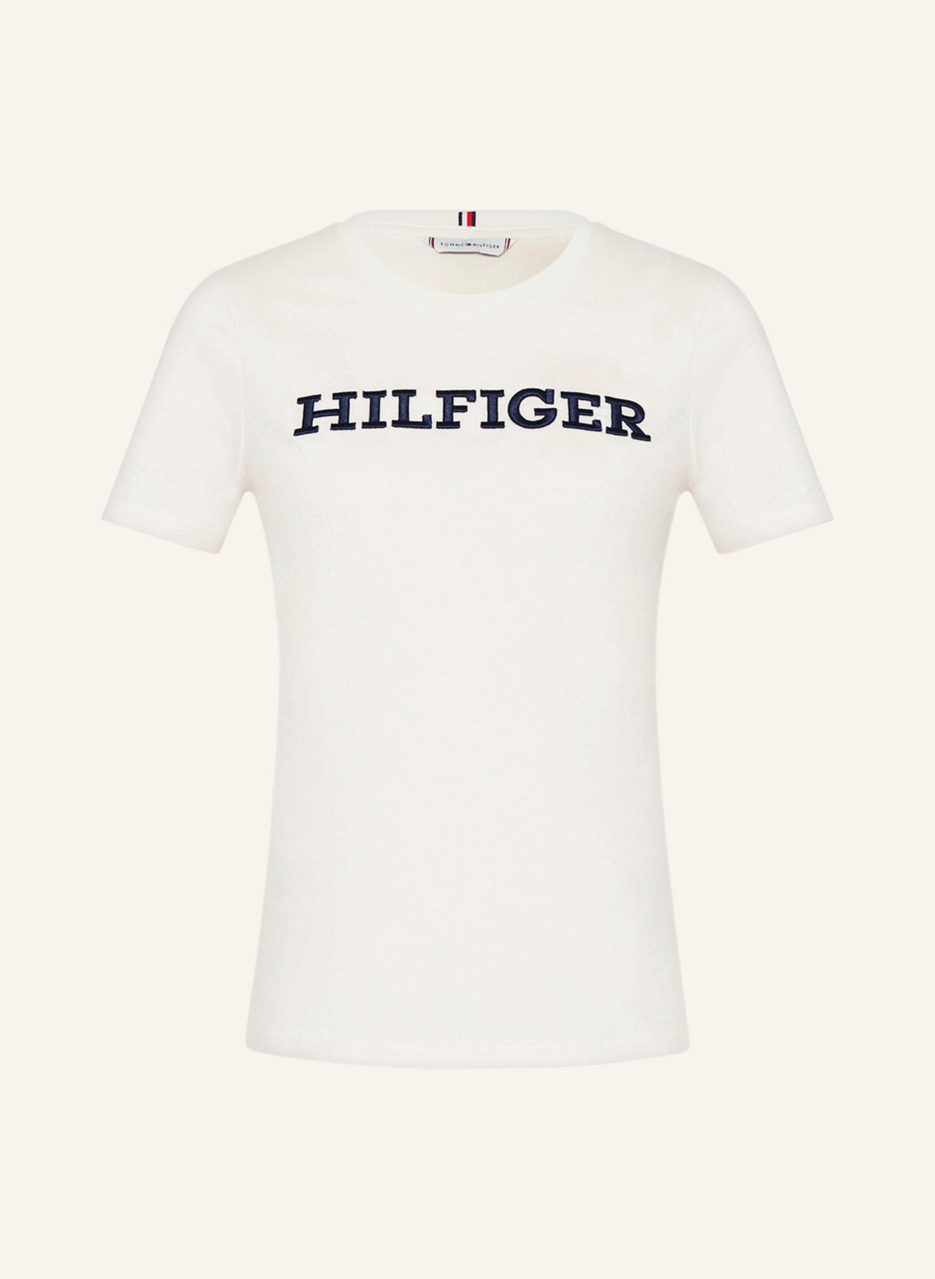 TOMMY HILFIGER T-shirt, Color: WHITE/ DARK BLUE (Image 1)