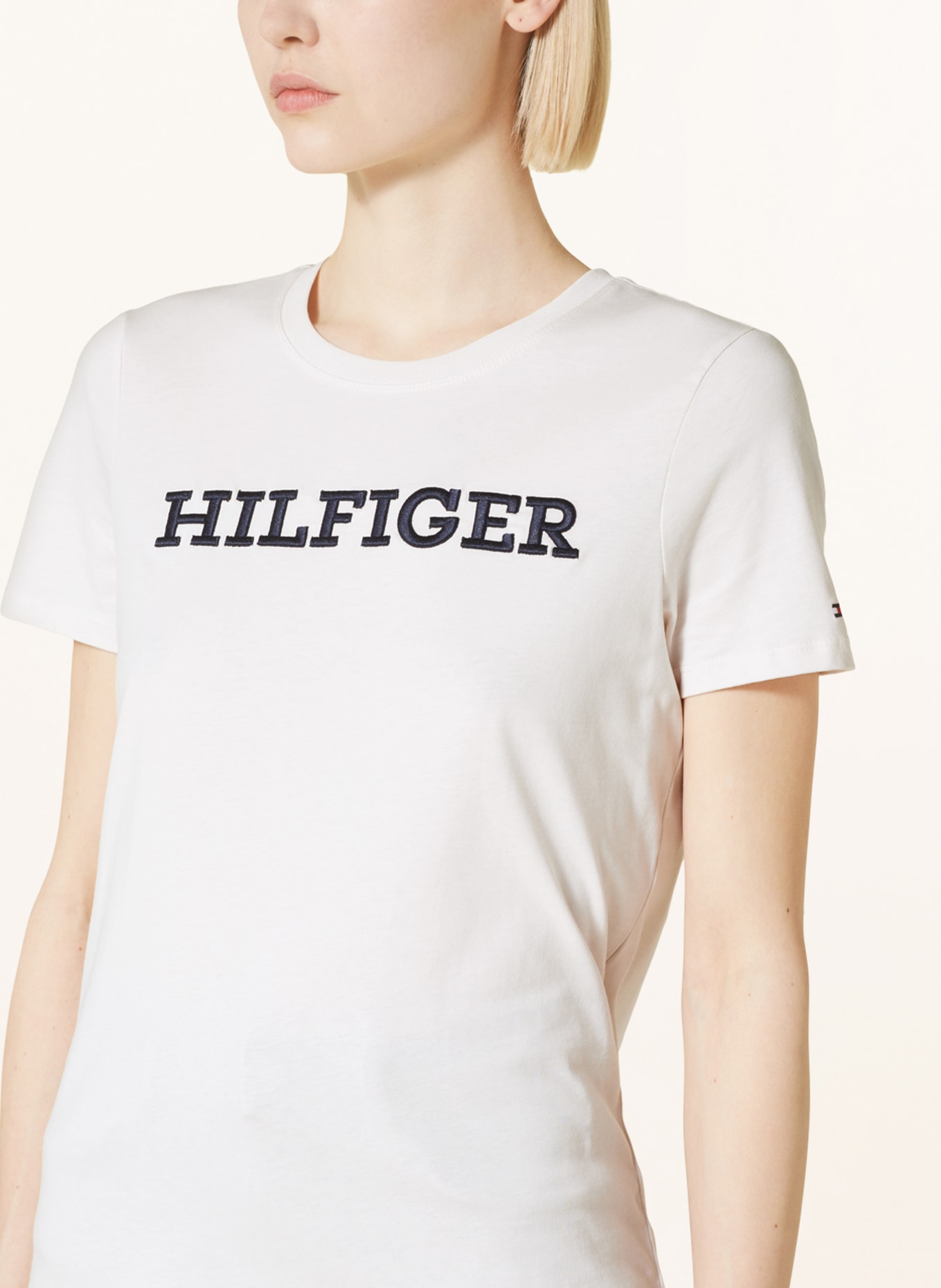 TOMMY HILFIGER T-shirt, Color: WHITE/ DARK BLUE (Image 4)