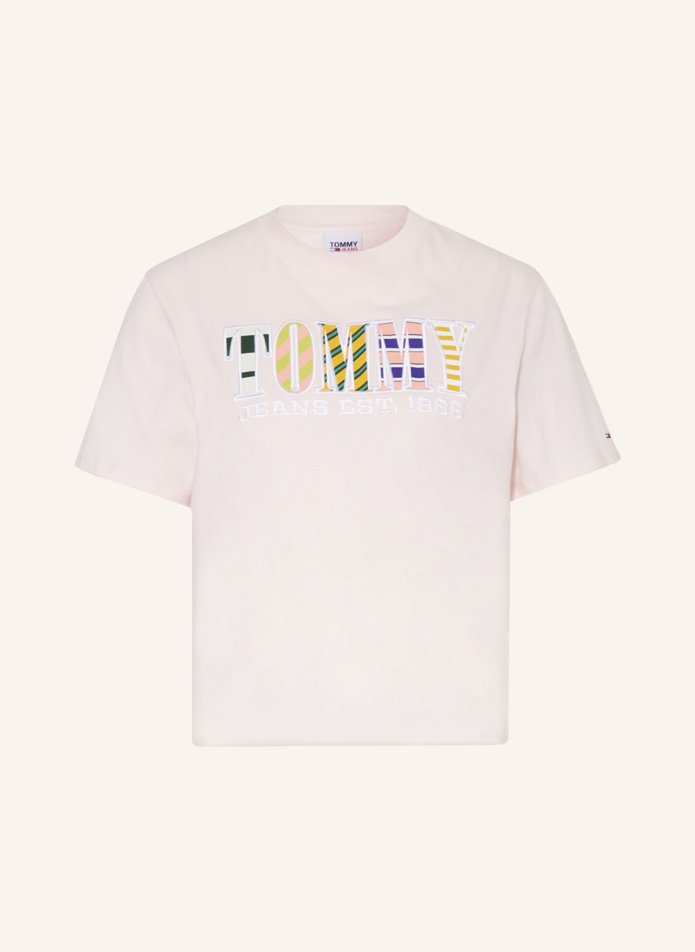 TOMMY JEANS T-Shirt, Farbe: HELLROSA/ WEISS (Bild 1)