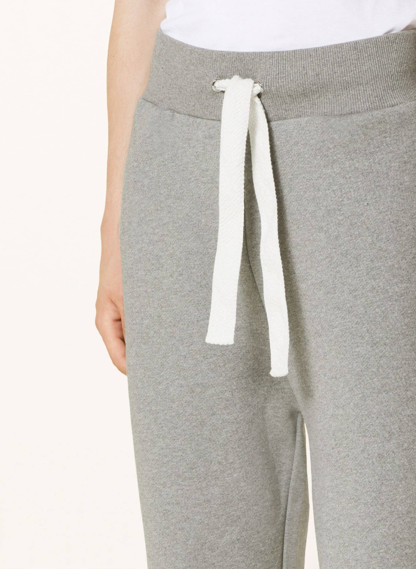TOMMY HILFIGER Sweatpants with tuxedo stripe, Color: LIGHT GRAY/ WHITE (Image 5)