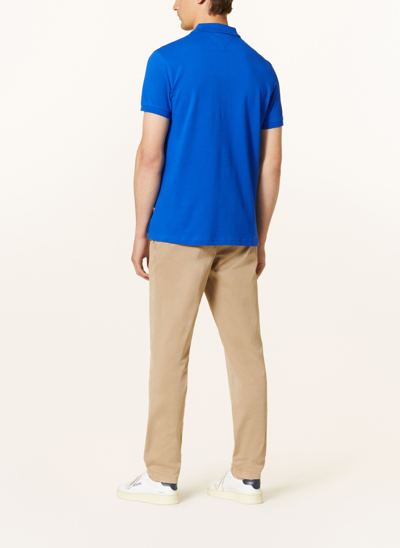 TOMMY HILFIGER Piqué-Poloshirt Regular Fit, Farbe: BLAU (Bild 3)