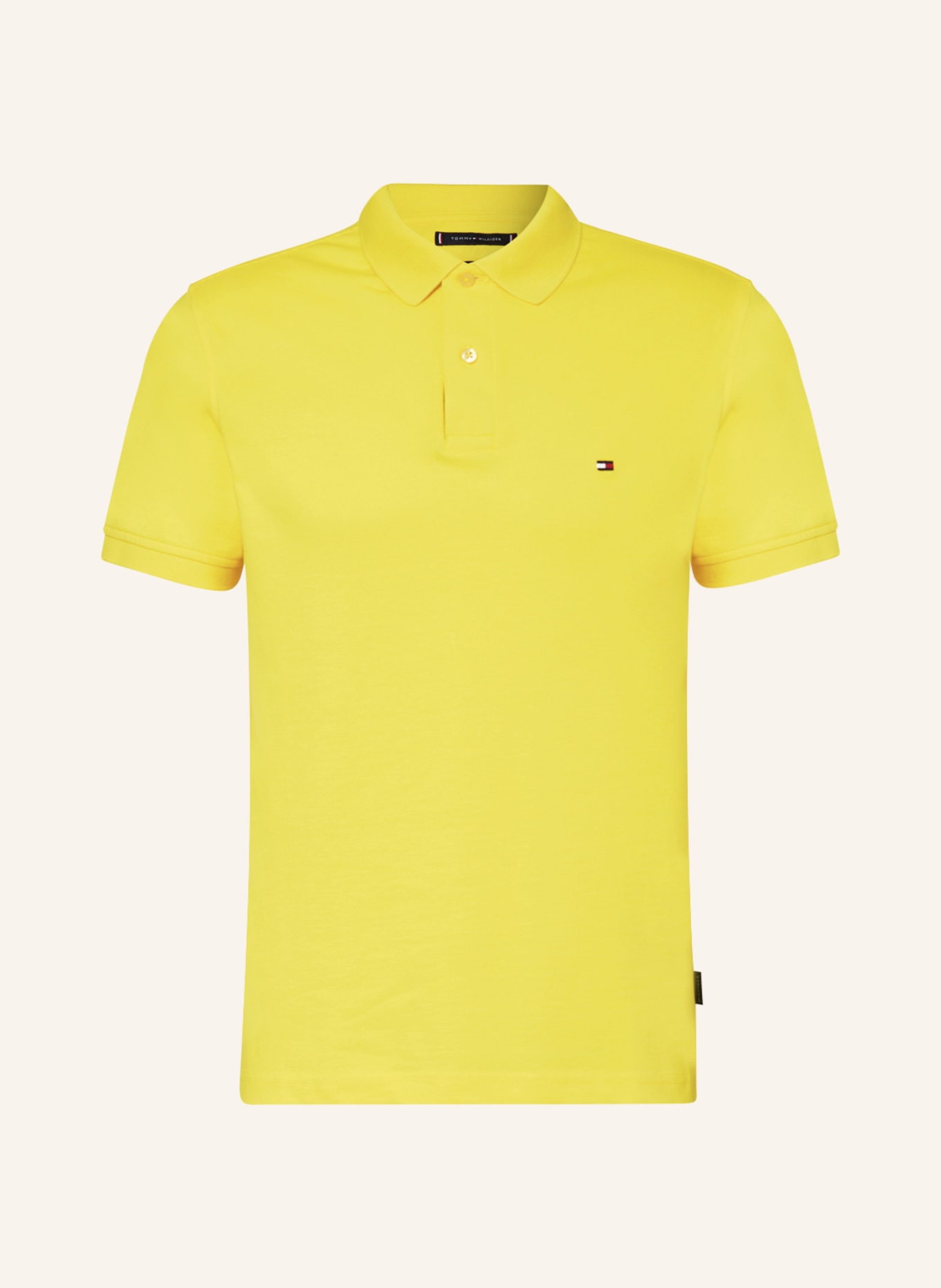 TOMMY HILFIGER Piqué-Poloshirt Regular Fit, Farbe: GELB (Bild 1)