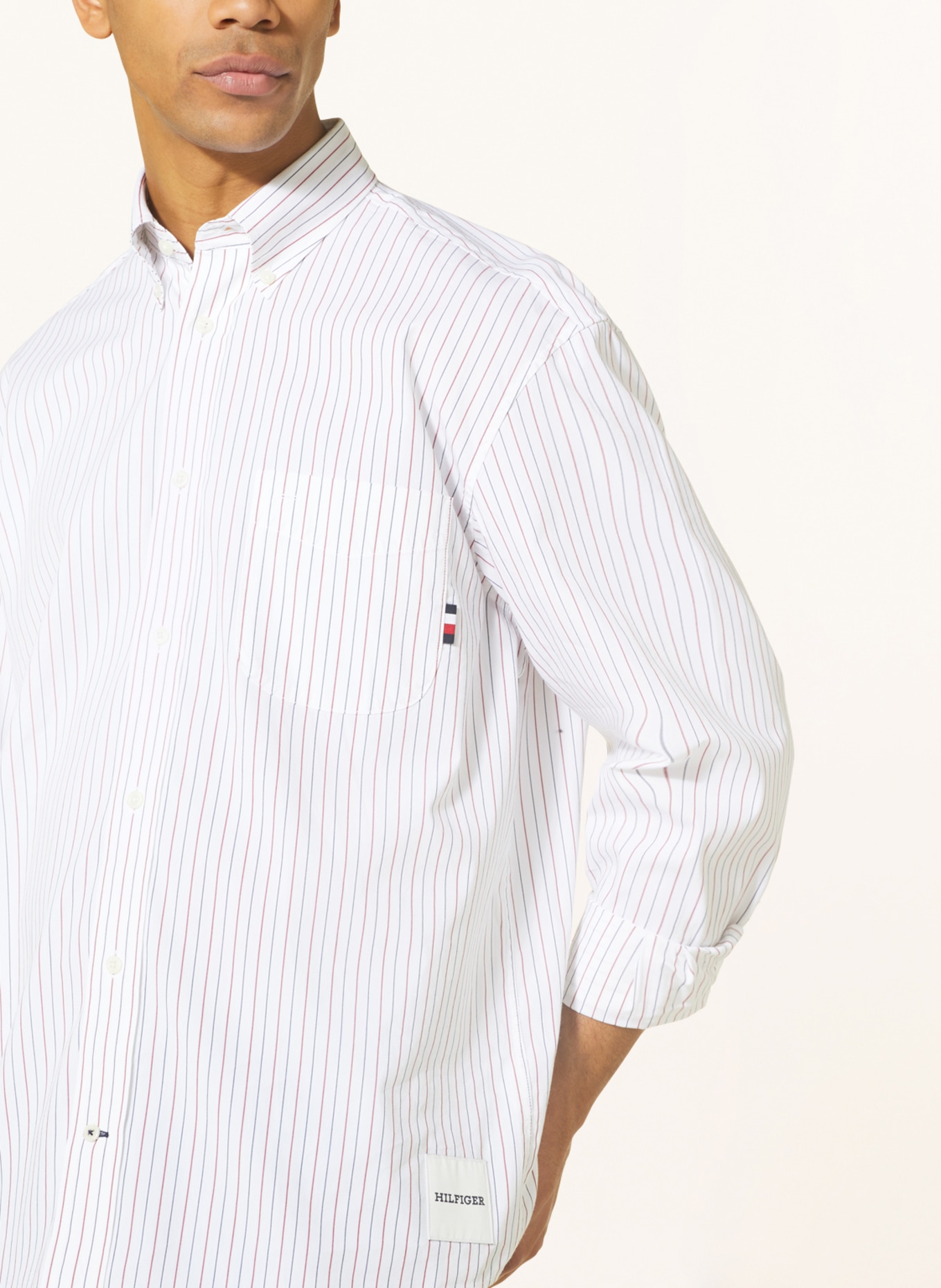 TOMMY HILFIGER Shirt archive fit, Color: WHITE/ RED (Image 4)