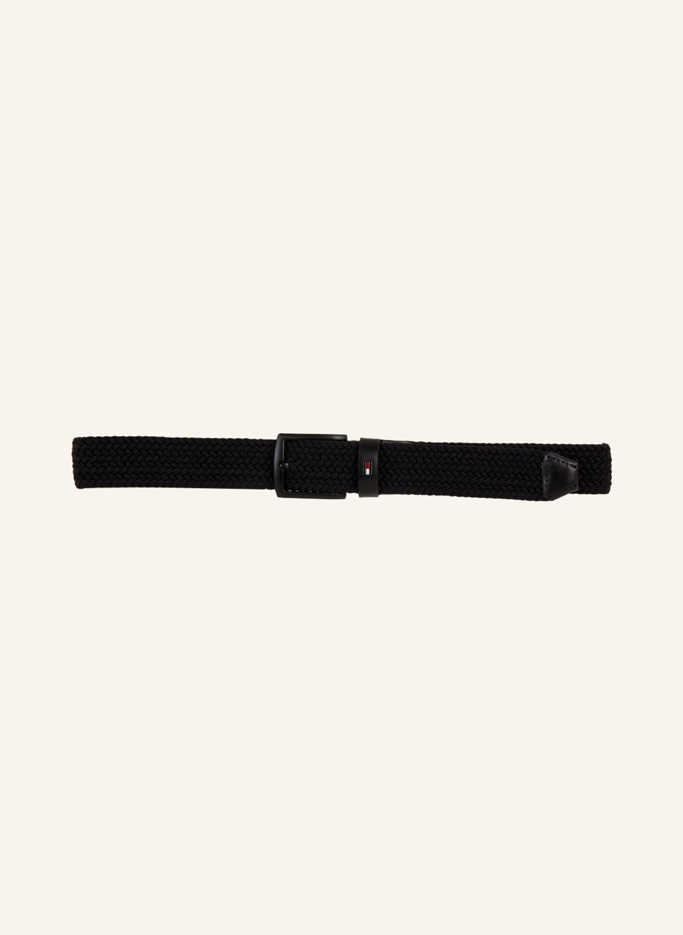 TOMMY HILFIGER Braided belt DENTON, Color: BLACK (Image 2)