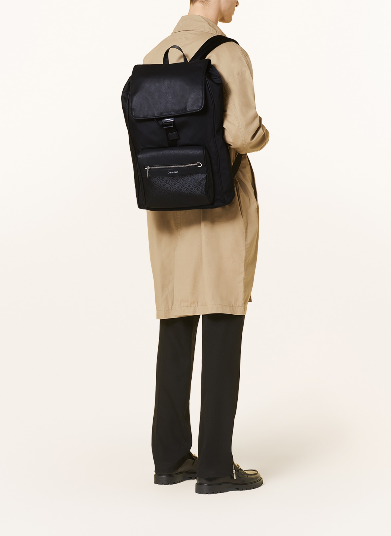 Calvin Klein Plecak z kieszenią na laptop, Kolor: CZARNY (Obrazek 4)
