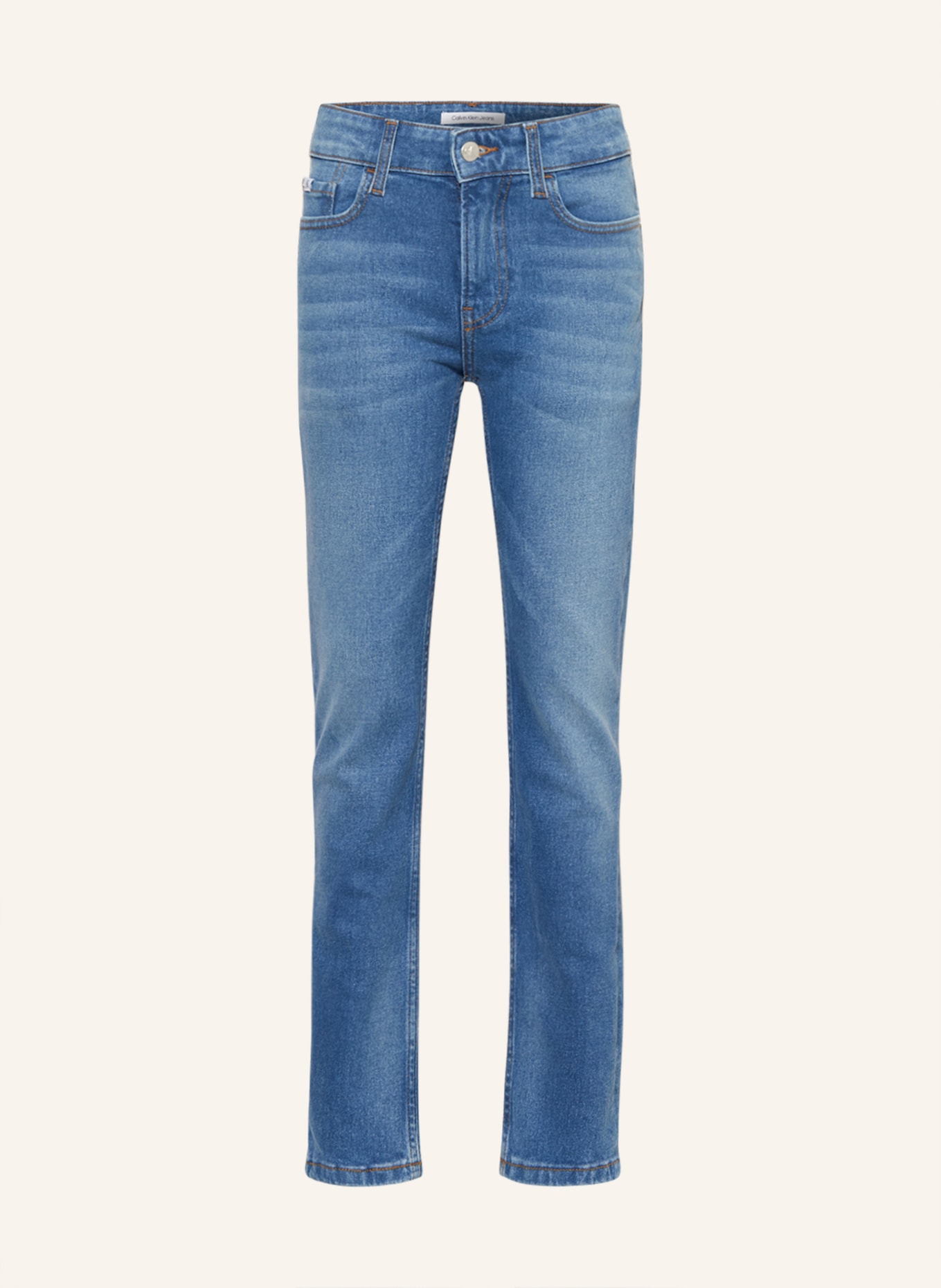 Calvin Klein Jeansy slim fit, Kolor: 1A4 Mid Blue (Obrazek 1)