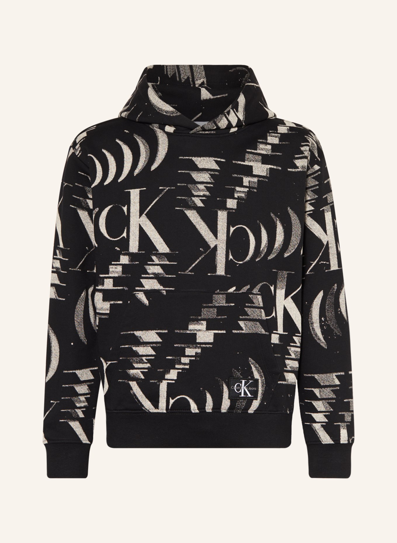 Calvin Klein Bluza z kapturem, Kolor: CZARNY/ KREMOWY (Obrazek 1)