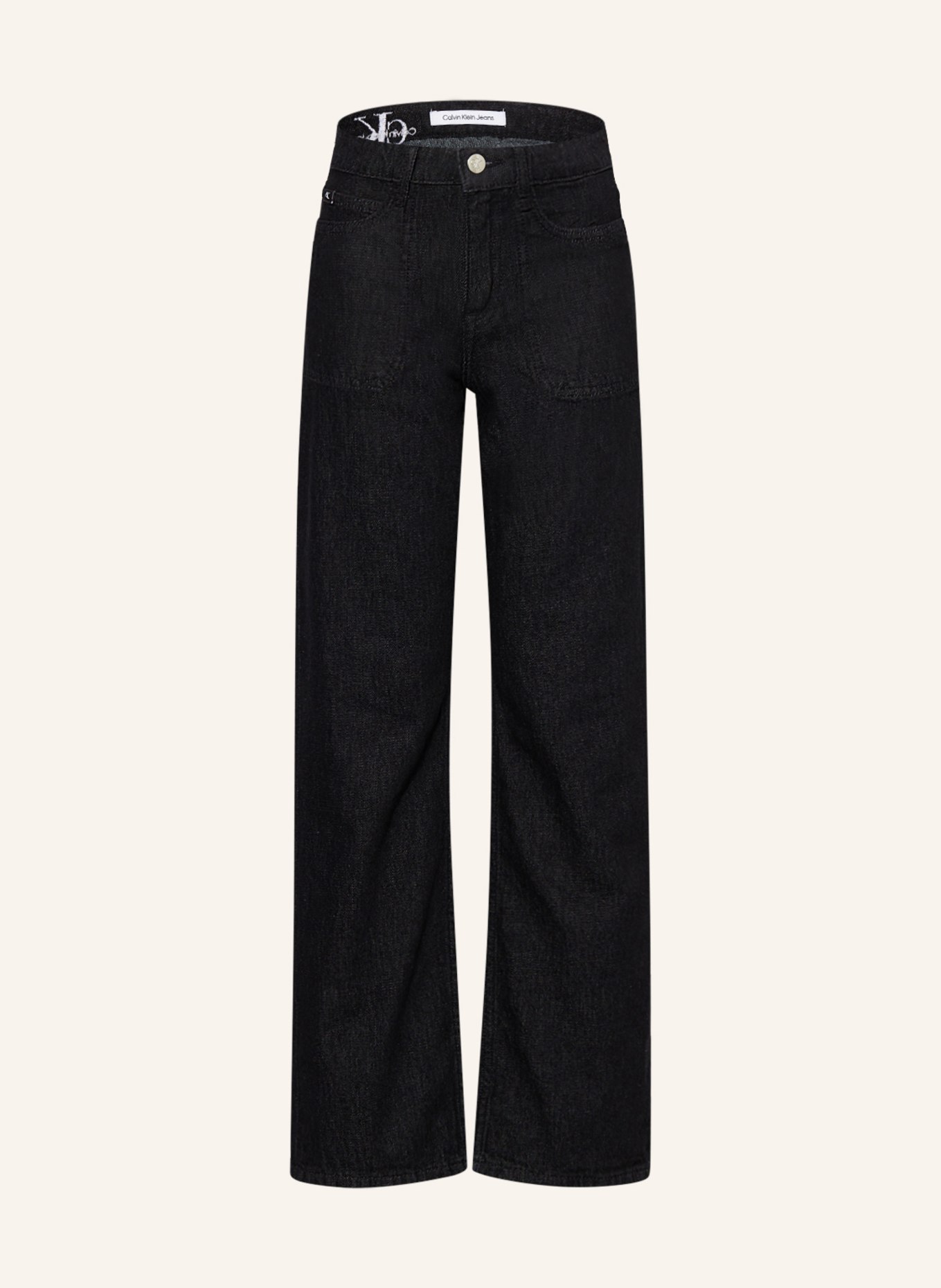 Calvin Klein Jeansy wide fit, Kolor: 1BY Authentic Black (Obrazek 1)