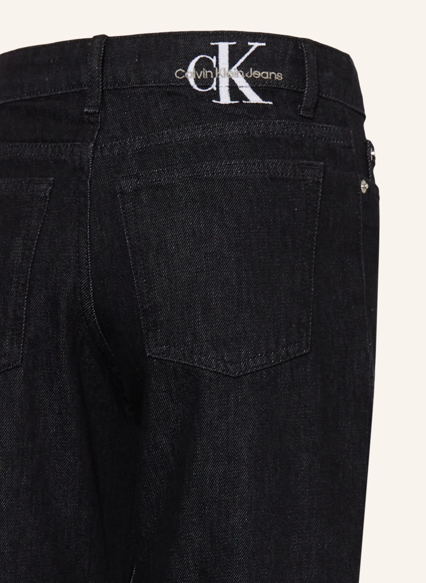 Calvin Klein Jeansy wide fit, Kolor: 1BY Authentic Black (Obrazek 3)